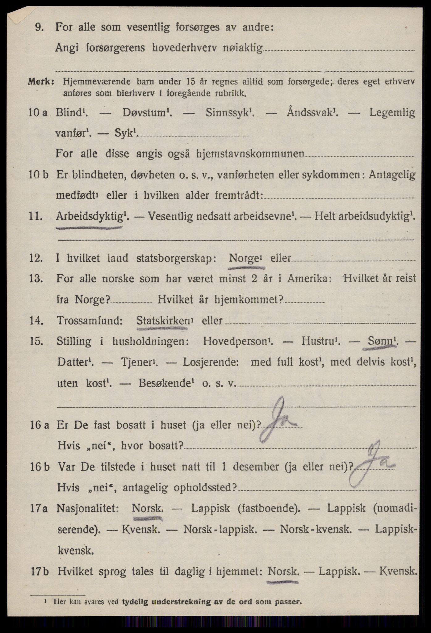 SAT, 1920 census for Haltdalen, 1920, p. 2203