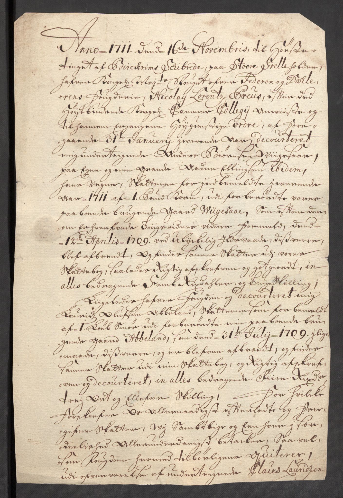 Rentekammeret inntil 1814, Reviderte regnskaper, Fogderegnskap, AV/RA-EA-4092/R46/L2735: Fogderegnskap Jæren og Dalane, 1711, p. 218