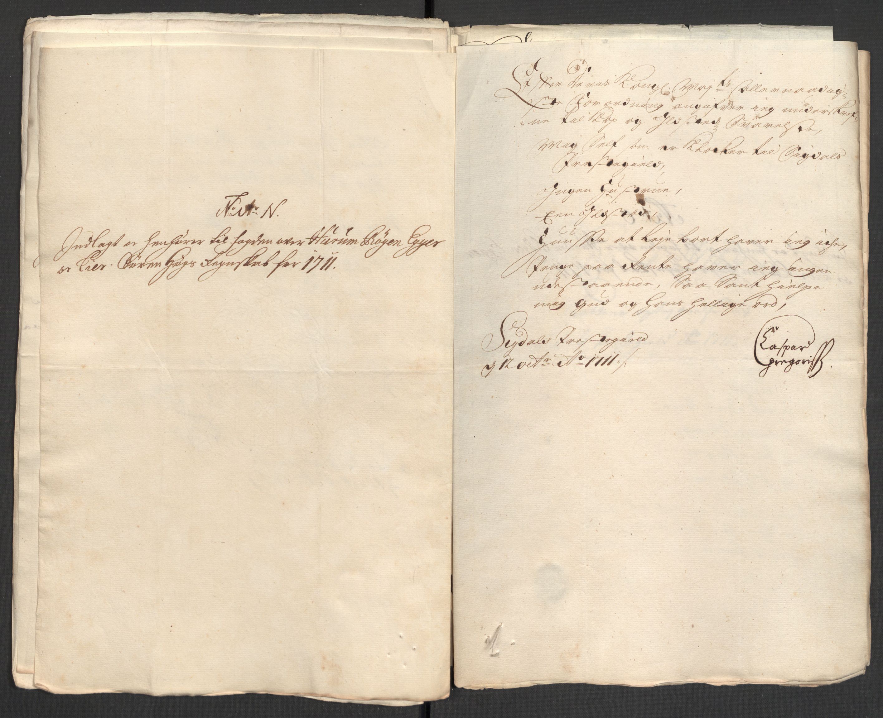 Rentekammeret inntil 1814, Reviderte regnskaper, Fogderegnskap, AV/RA-EA-4092/R31/L1705: Fogderegnskap Hurum, Røyken, Eiker, Lier og Buskerud, 1711, p. 260