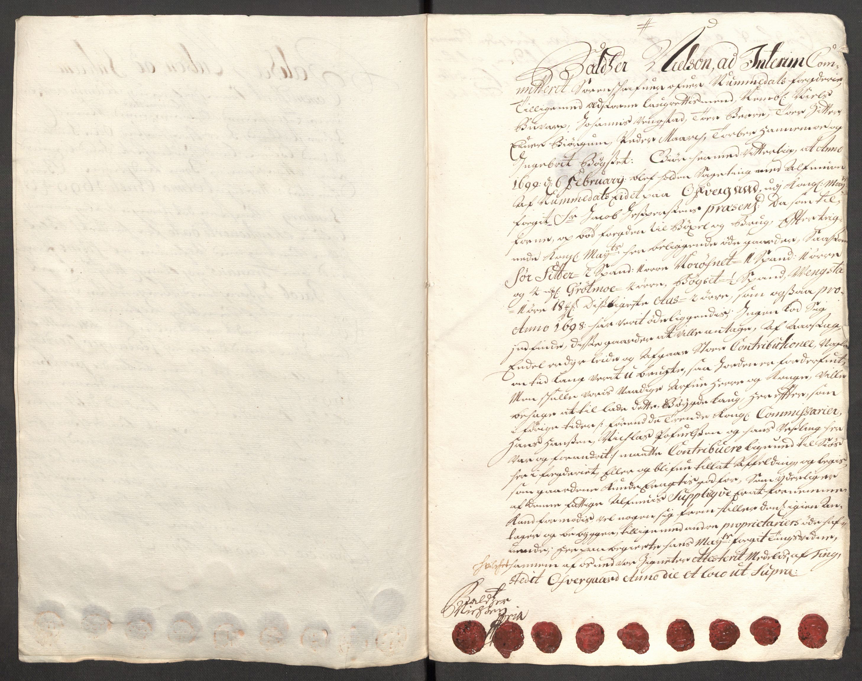 Rentekammeret inntil 1814, Reviderte regnskaper, Fogderegnskap, AV/RA-EA-4092/R64/L4425: Fogderegnskap Namdal, 1696-1698, p. 454