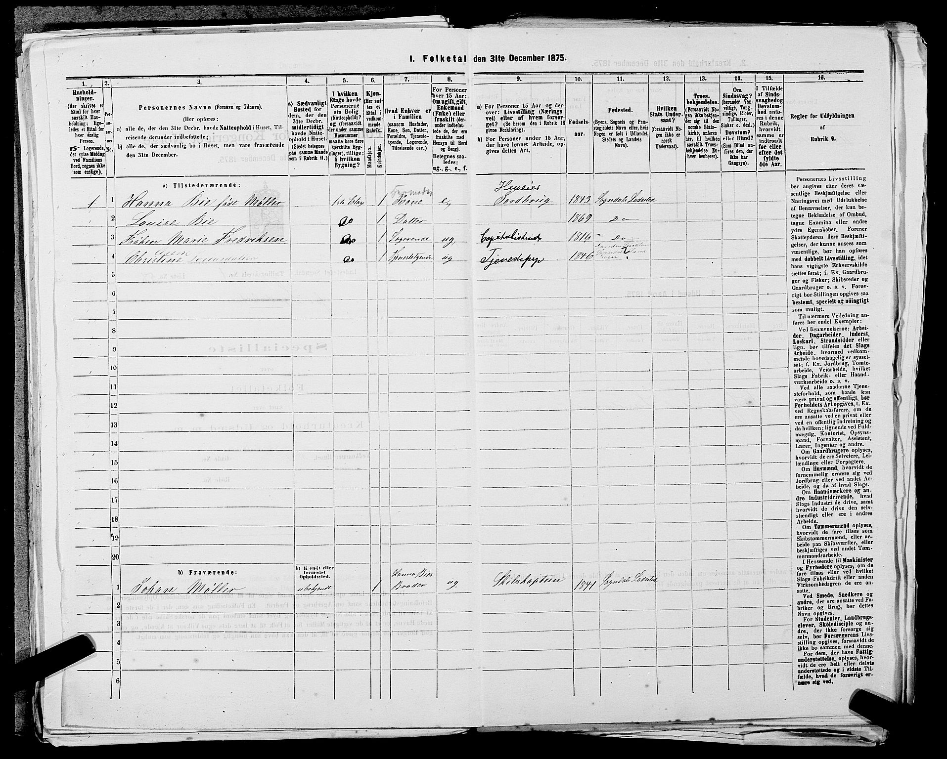 SAST, 1875 census for 1107B Sokndal/Sokndal, 1875, p. 120