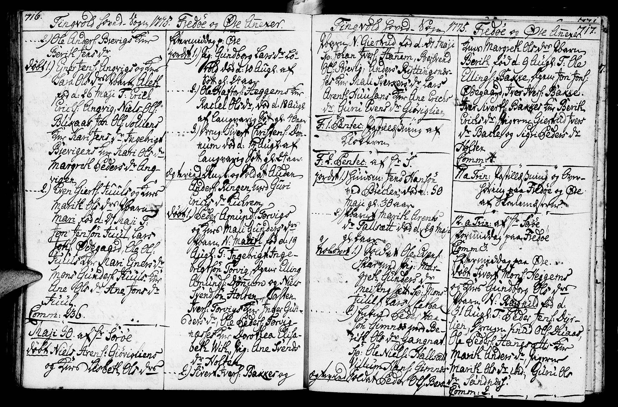 Ministerialprotokoller, klokkerbøker og fødselsregistre - Møre og Romsdal, SAT/A-1454/586/L0979: Parish register (official) no. 586A05, 1751-1776, p. 716-717