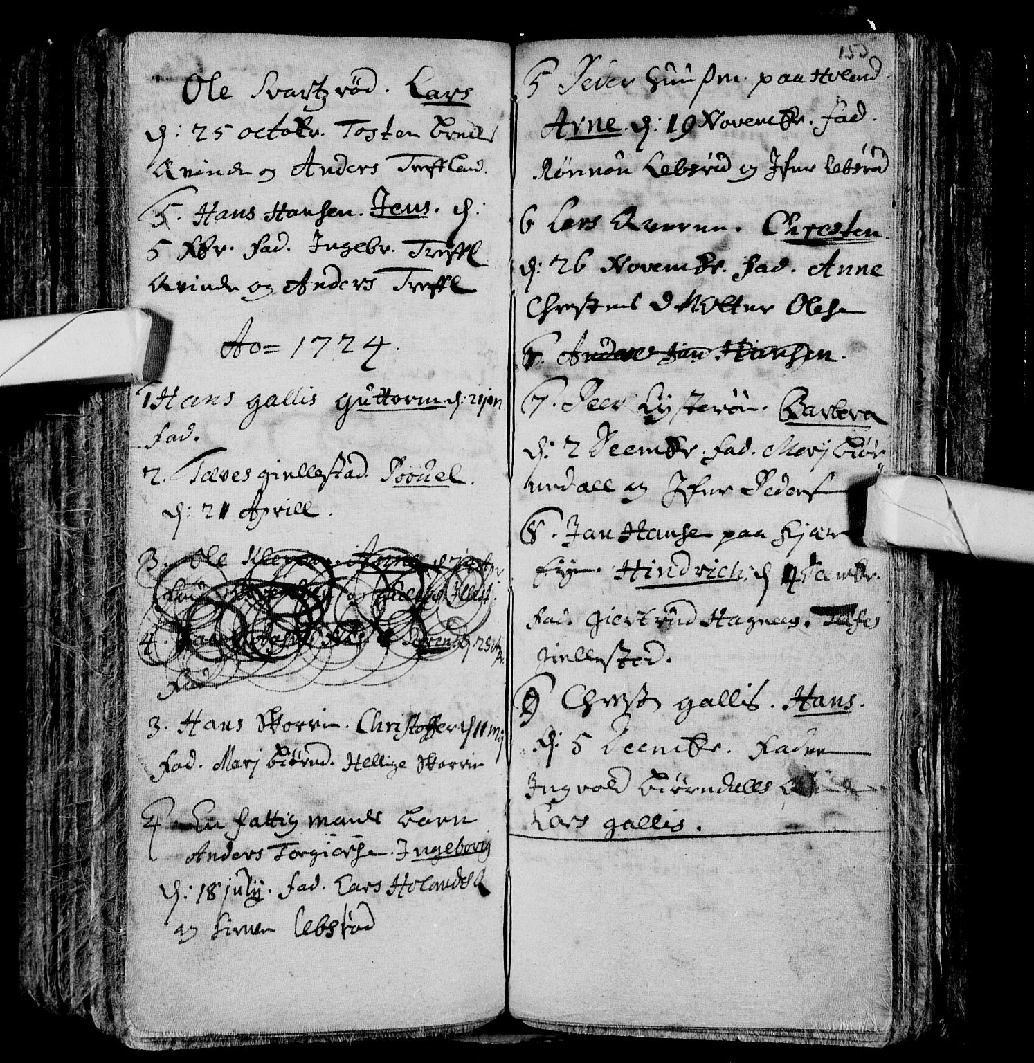 Andebu kirkebøker, SAKO/A-336/F/Fa/L0001: Parish register (official) no. 1 /2, 1623-1738, p. 155