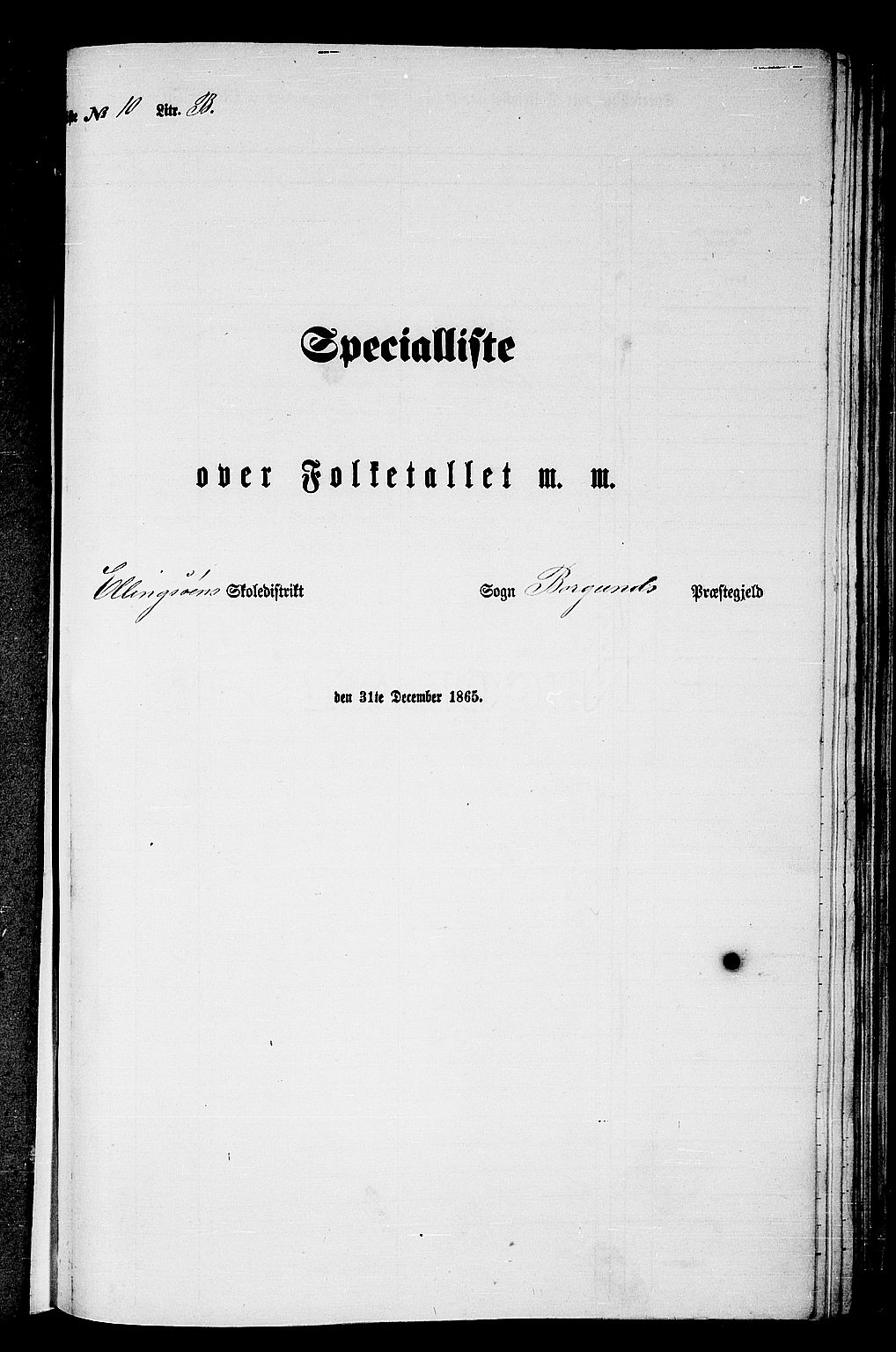 RA, 1865 census for Borgund, 1865, p. 208