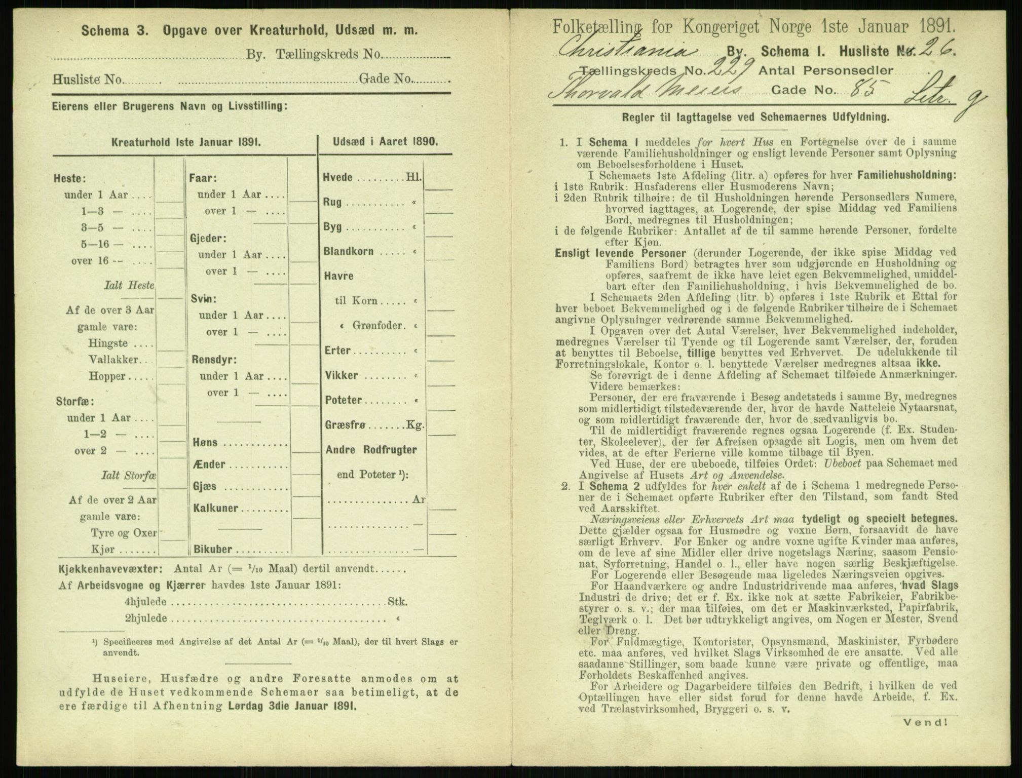 RA, 1891 census for 0301 Kristiania, 1891, p. 140390