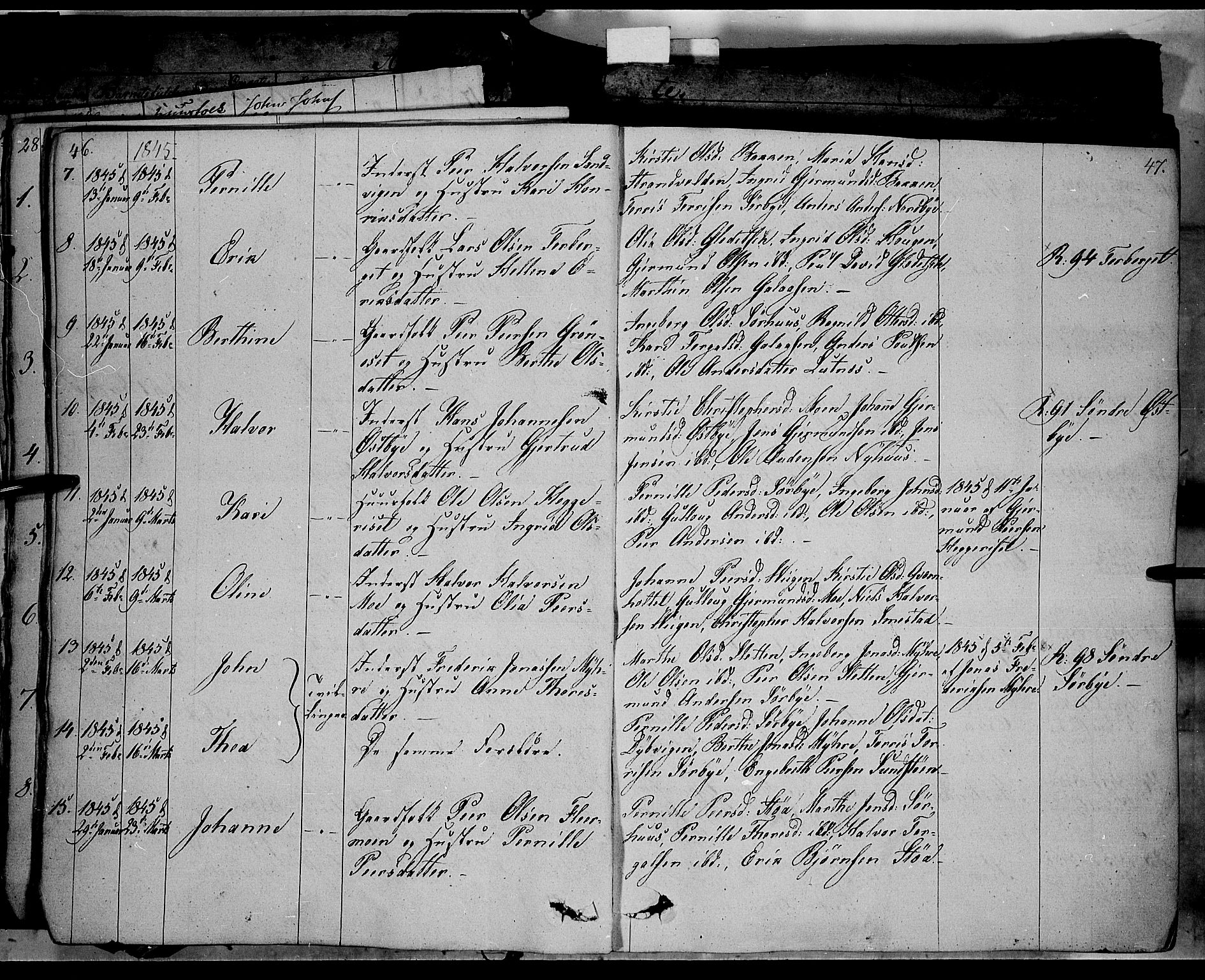 Trysil prestekontor, AV/SAH-PREST-046/H/Ha/Haa/L0004: Parish register (official) no. 4 /1, 1842-1850, p. 46-47