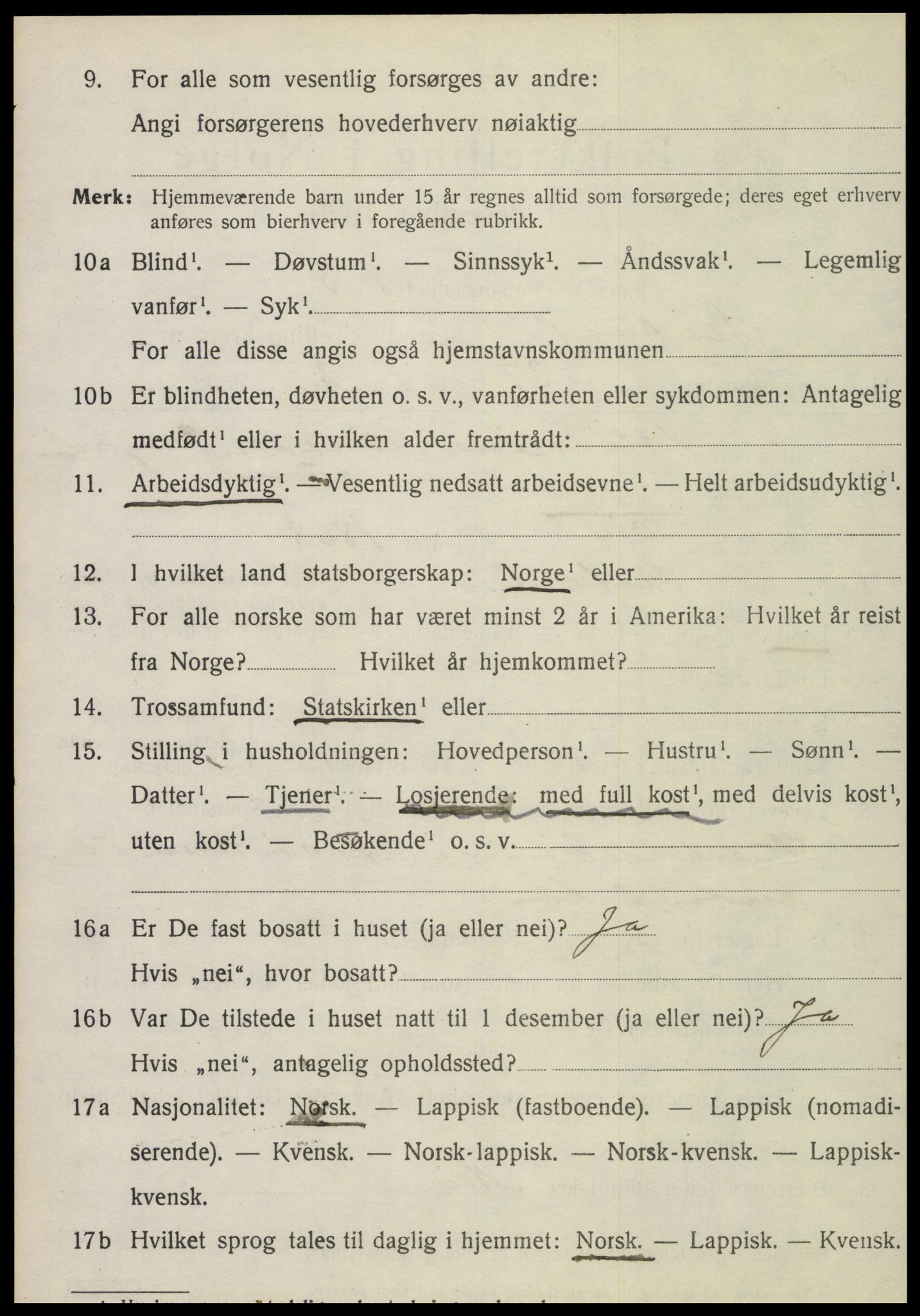 SAT, 1920 census for Skatval, 1920, p. 1148