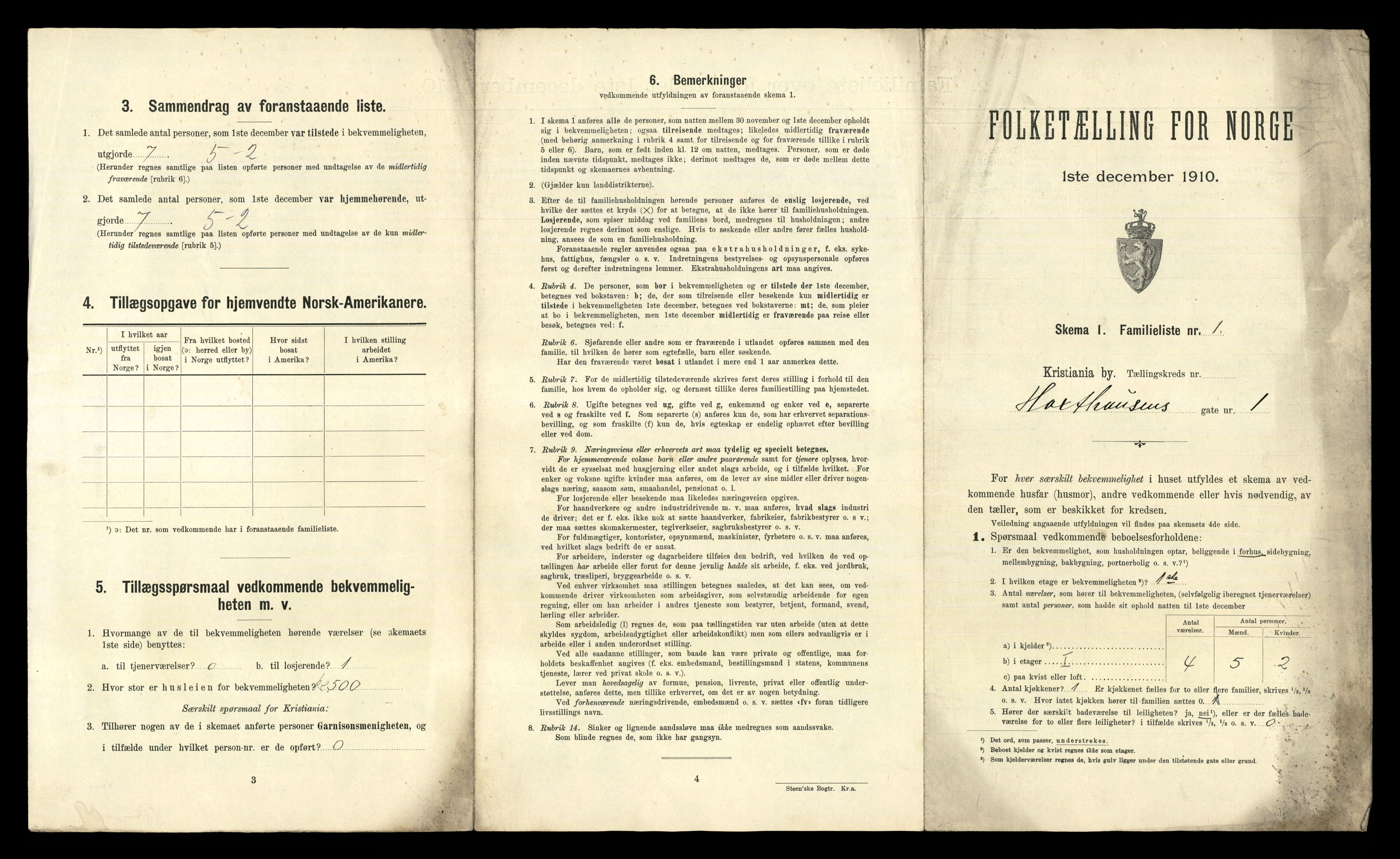 RA, 1910 census for Kristiania, 1910, p. 35399