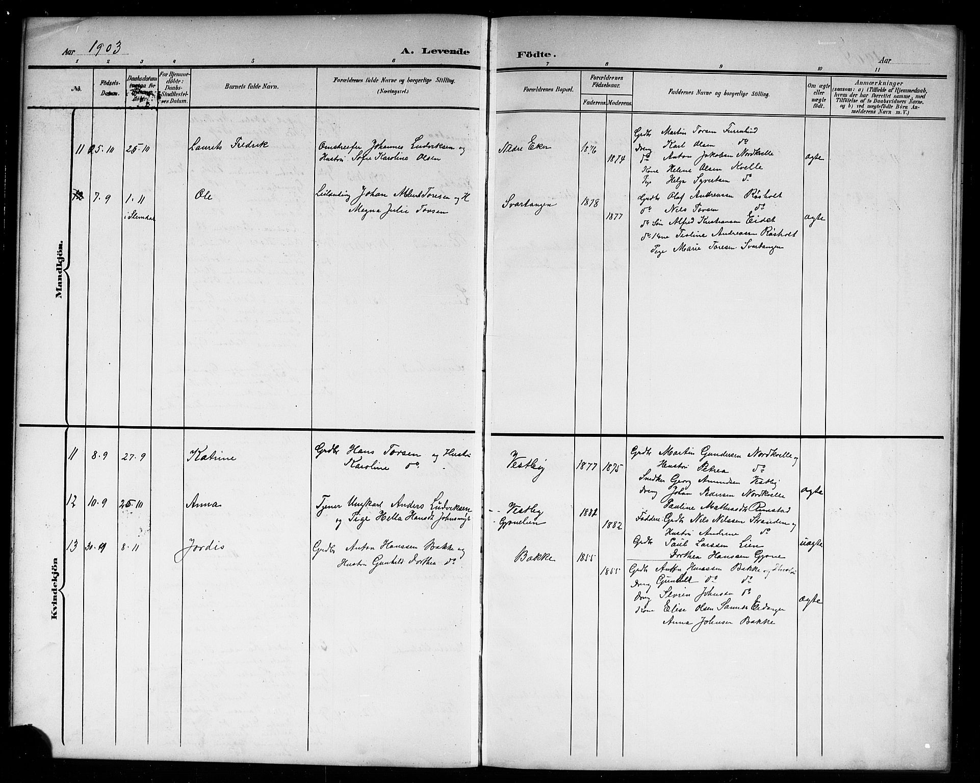 Hedrum kirkebøker, AV/SAKO-A-344/G/Gb/L0001: Parish register (copy) no. II 1, 1902-1920