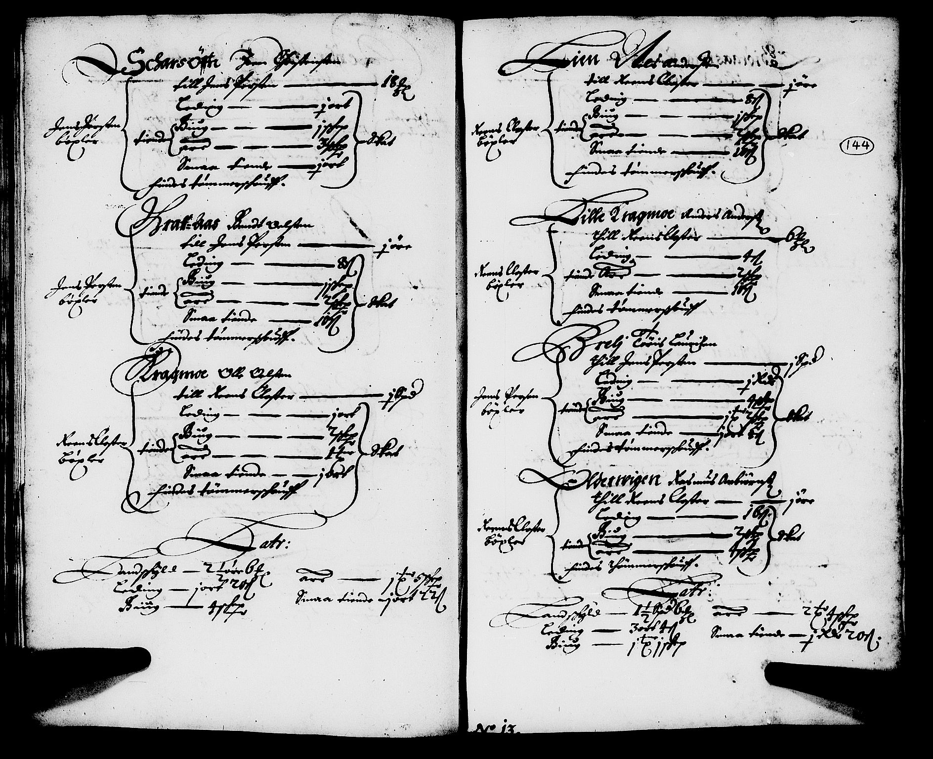 Rentekammeret inntil 1814, Realistisk ordnet avdeling, RA/EA-4070/N/Nb/Nba/L0054: Stjørdal len, 1669, p. 143b-144a