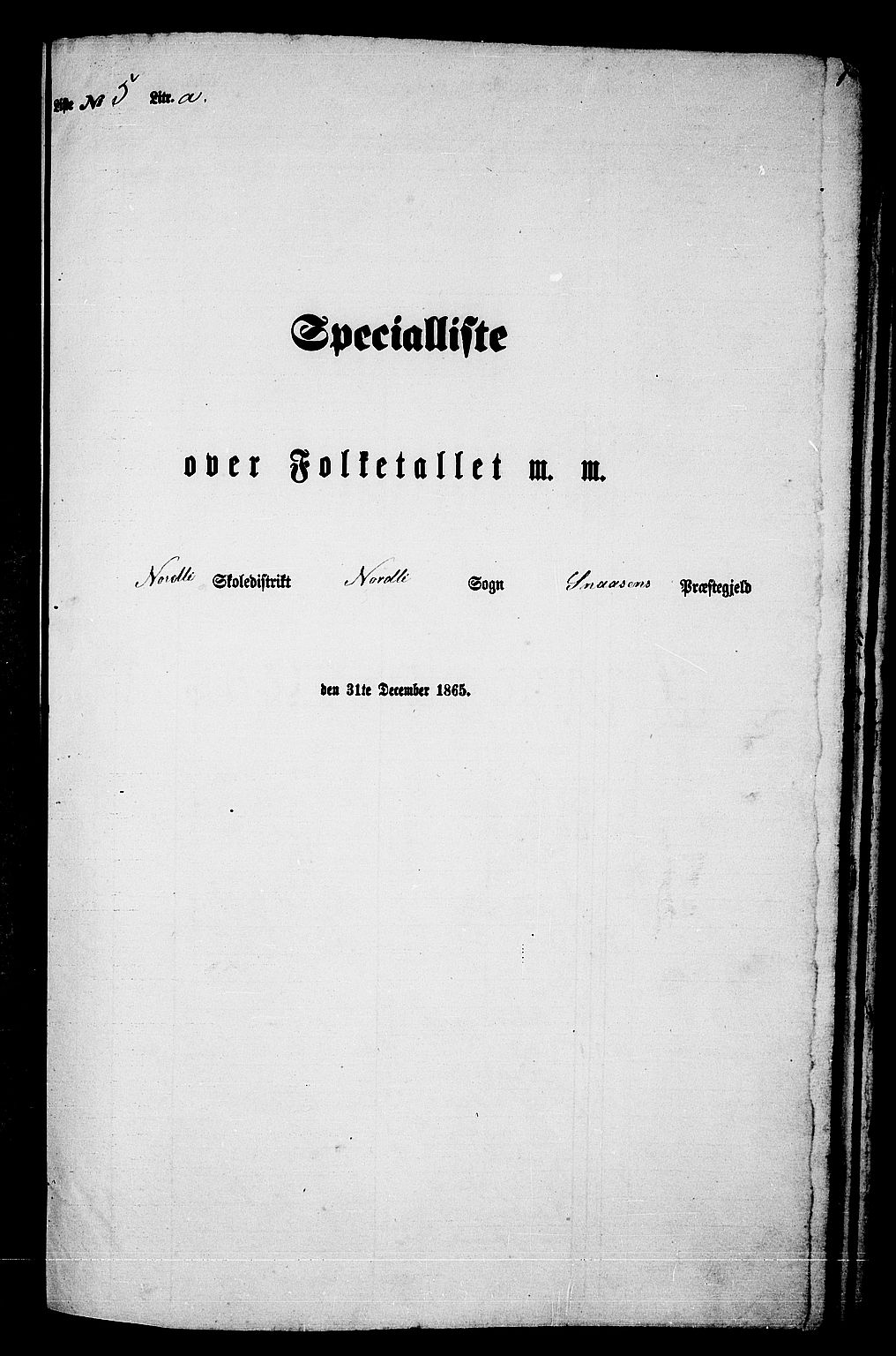 RA, 1865 census for Snåsa, 1865, p. 98