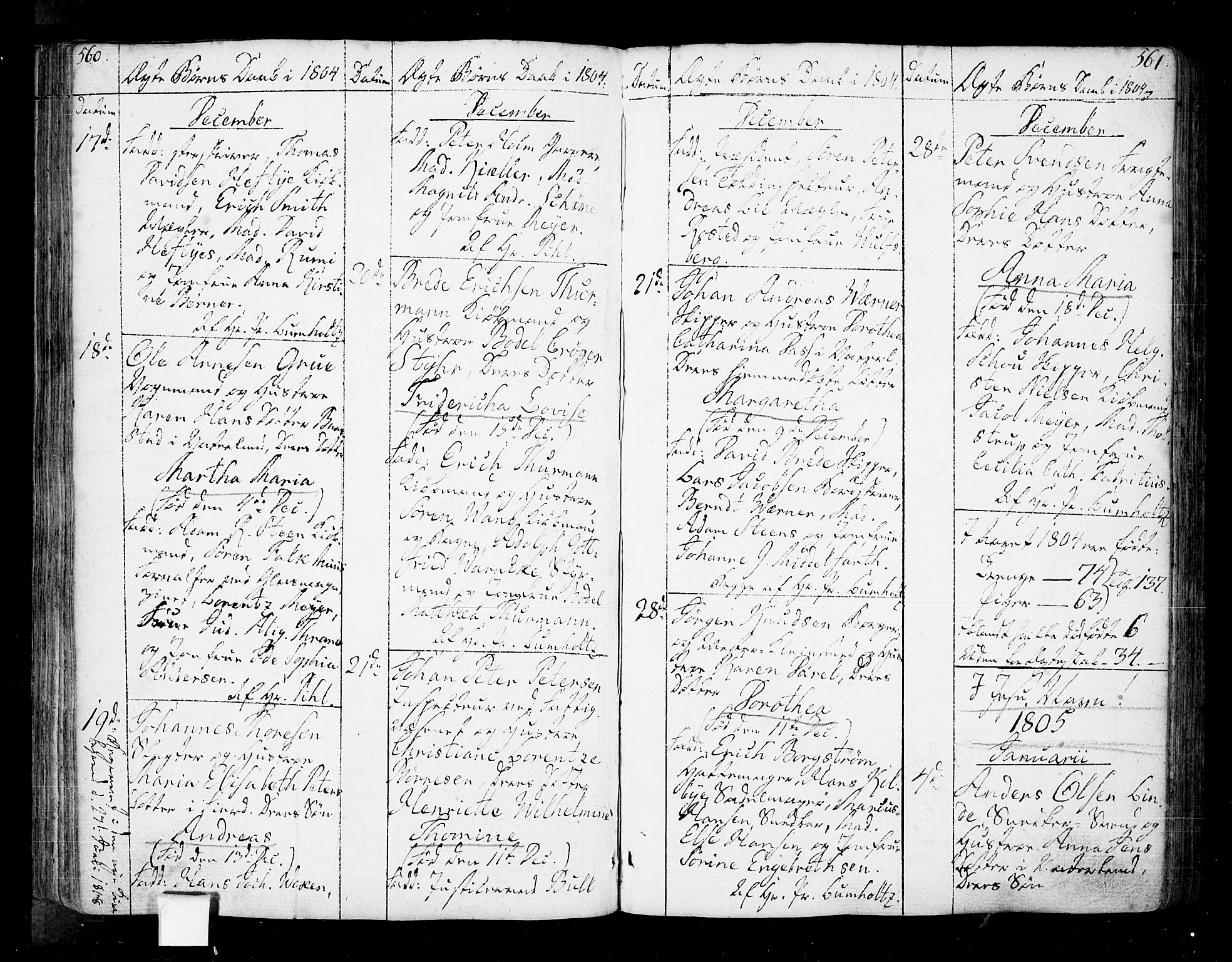 Oslo domkirke Kirkebøker, SAO/A-10752/F/Fa/L0005: Parish register (official) no. 5, 1787-1806, p. 560-561