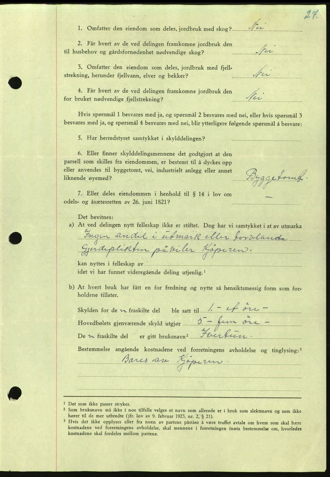 Nordmøre sorenskriveri, AV/SAT-A-4132/1/2/2Ca: Mortgage book no. A100a, 1945-1945, Diary no: : 1162/1945