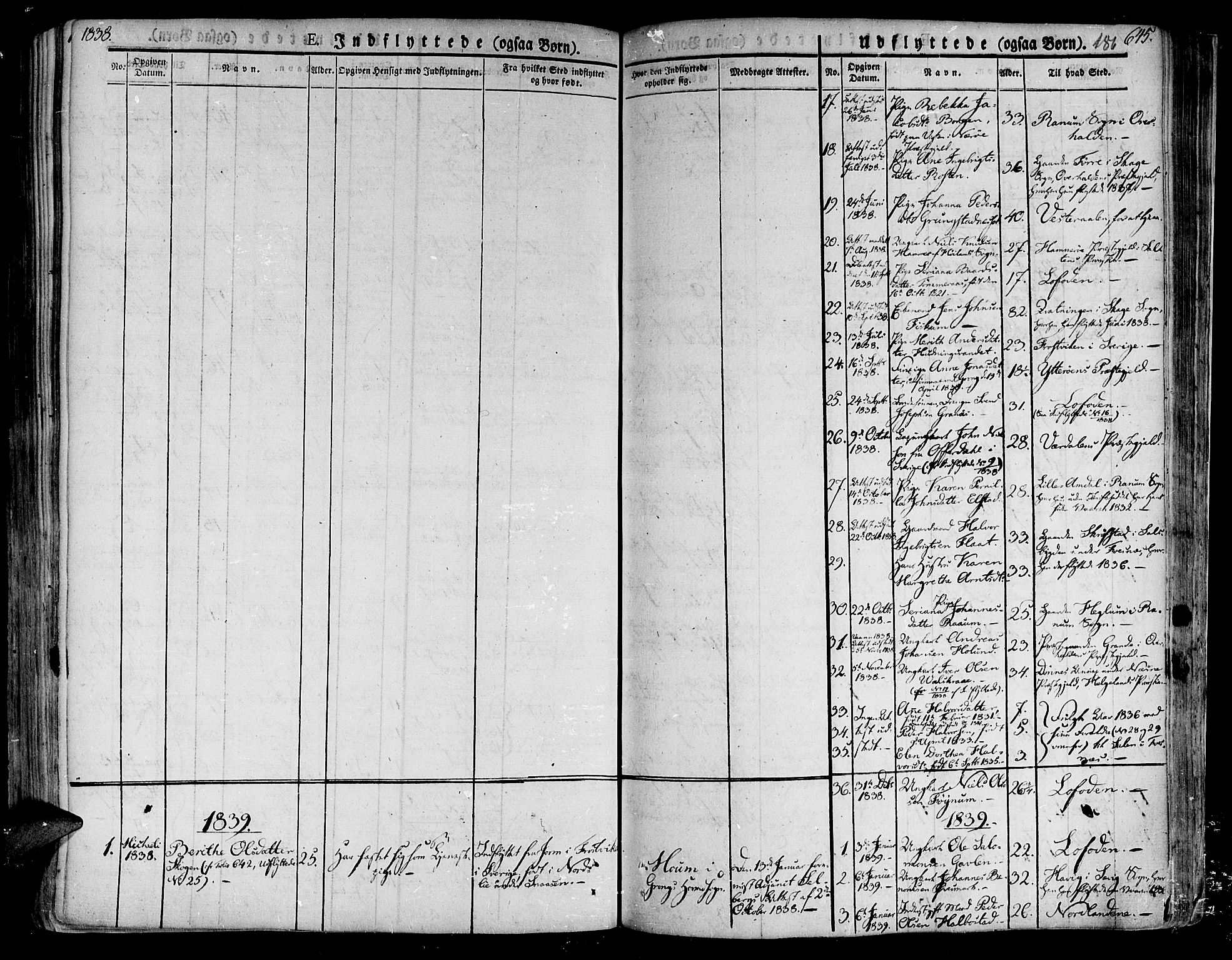 Ministerialprotokoller, klokkerbøker og fødselsregistre - Nord-Trøndelag, SAT/A-1458/758/L0510: Parish register (official) no. 758A01 /1, 1821-1841, p. 186