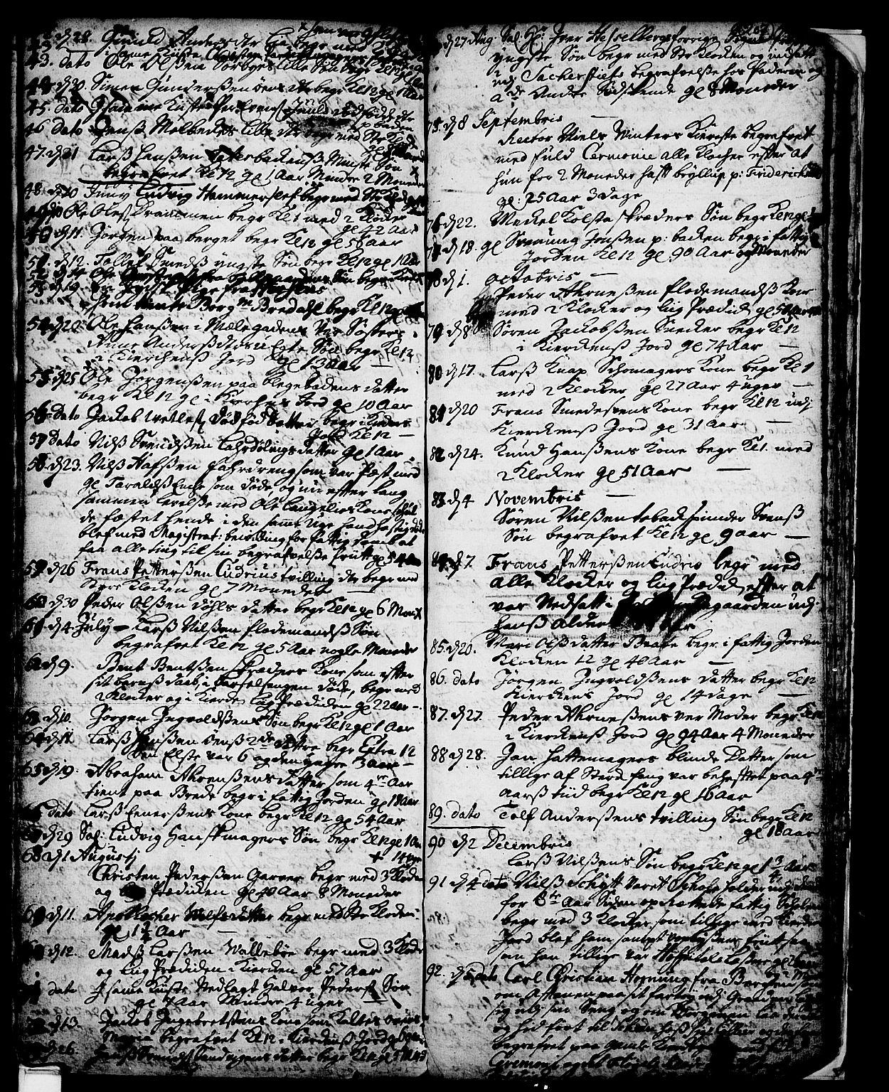 Skien kirkebøker, SAKO/A-302/F/Fa/L0002: Parish register (official) no. 2, 1716-1757, p. 207