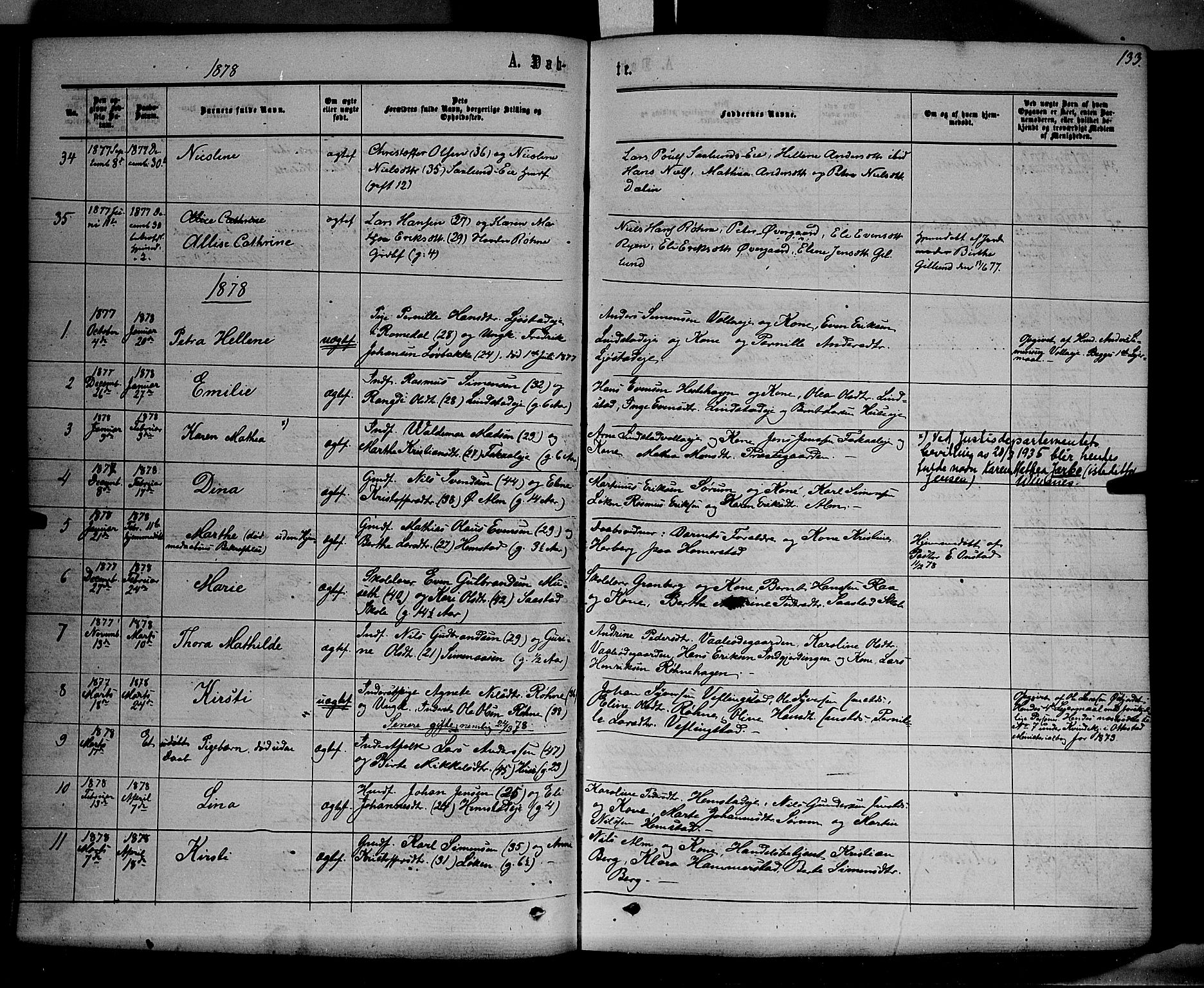 Stange prestekontor, SAH/PREST-002/K/L0013: Parish register (official) no. 13, 1862-1879, p. 133