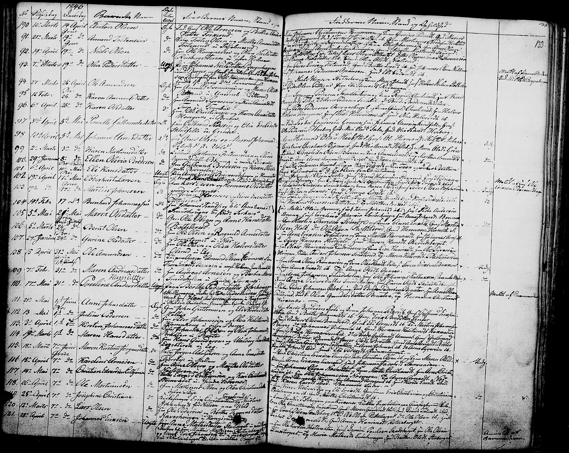 Grue prestekontor, SAH/PREST-036/H/Ha/Haa/L0007: Parish register (official) no. 7, 1830-1847, p. 133