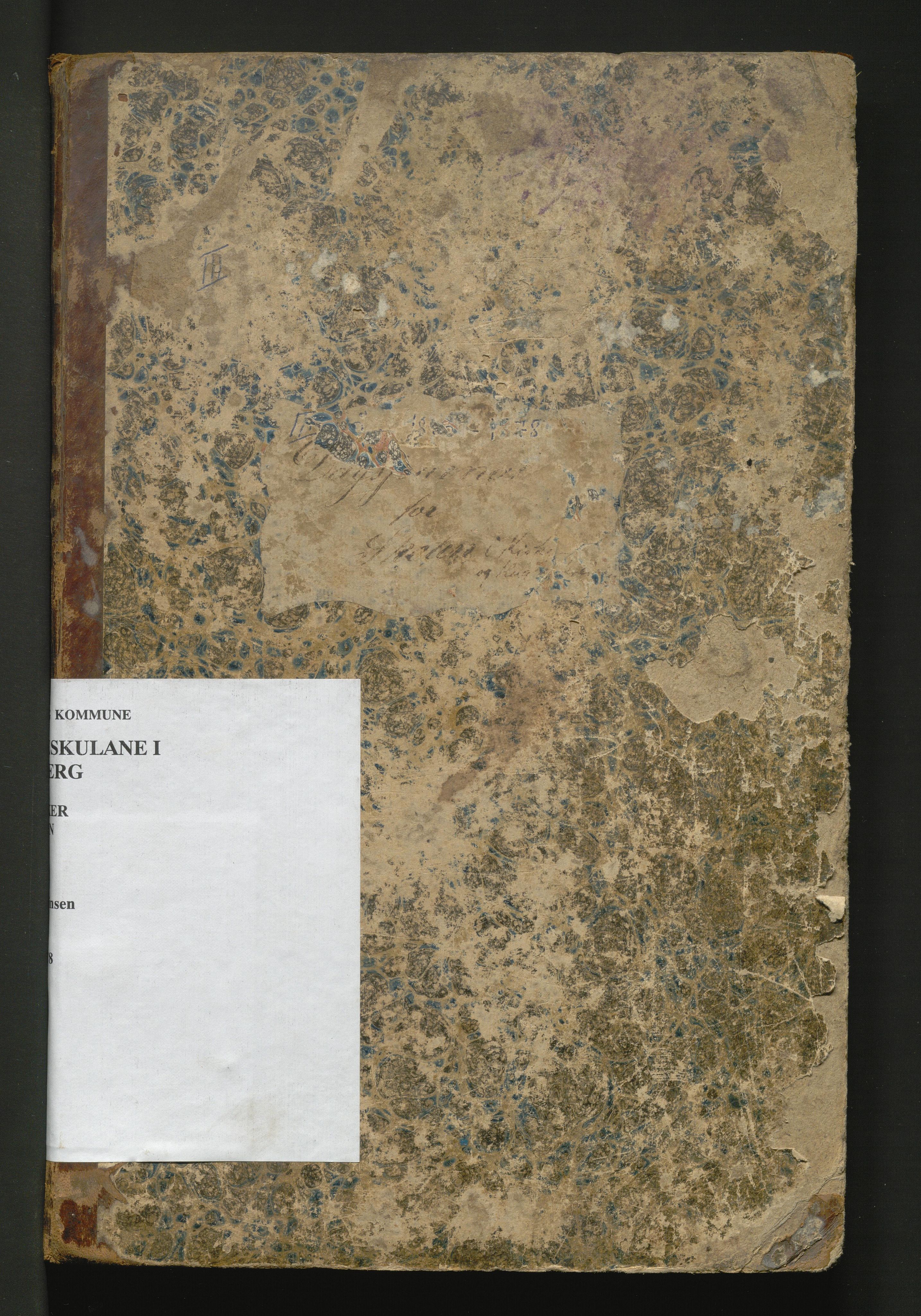 Fjelberg kommune. Barneskulane, IKAH/1213-231/G/Gb/L0001: Dagsjournal med karakterar for vestre distrikt i Eid sokn, 1863-1878