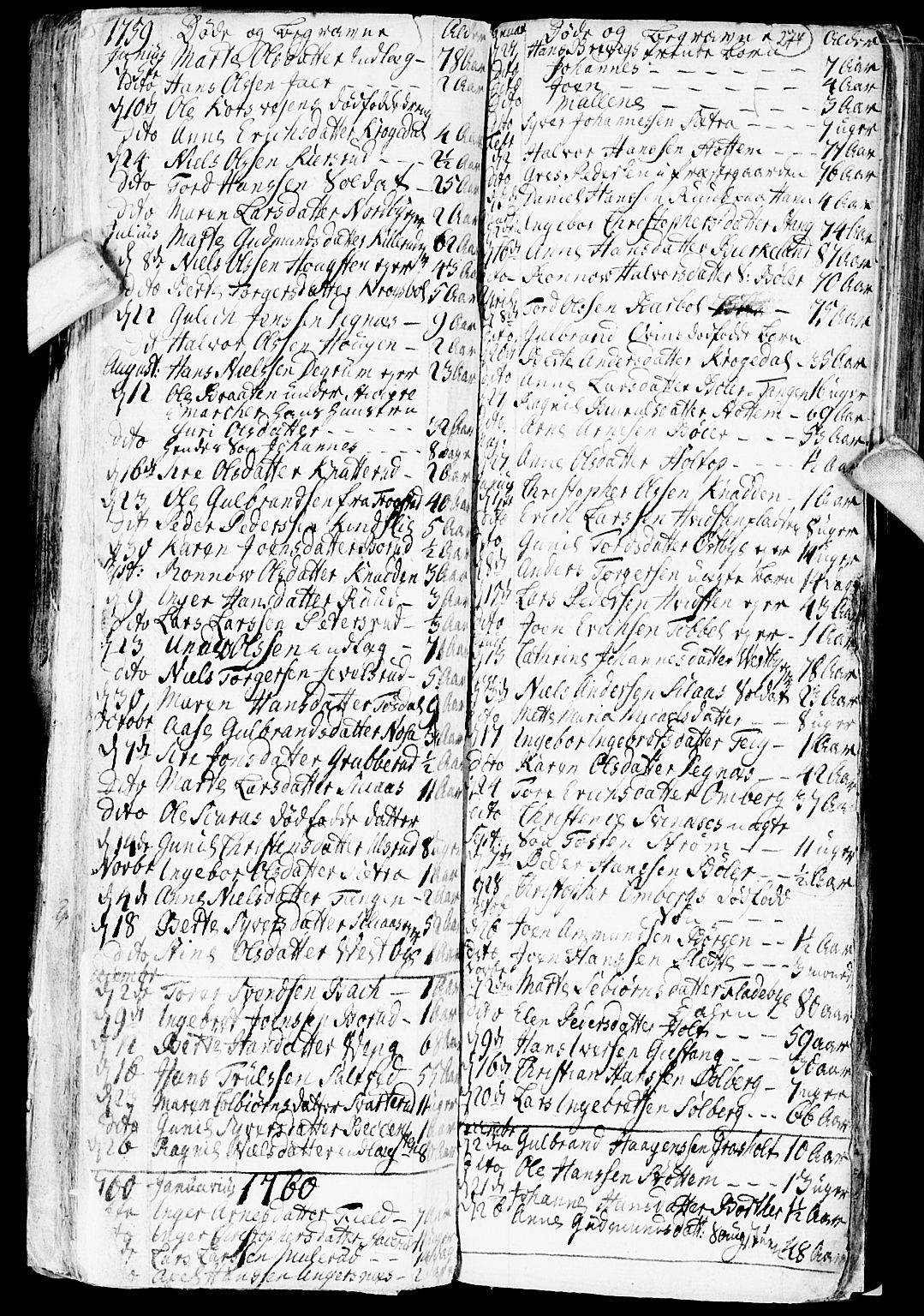 Enebakk prestekontor Kirkebøker, SAO/A-10171c/F/Fa/L0002: Parish register (official) no. I 2, 1755-1806, p. 273-274