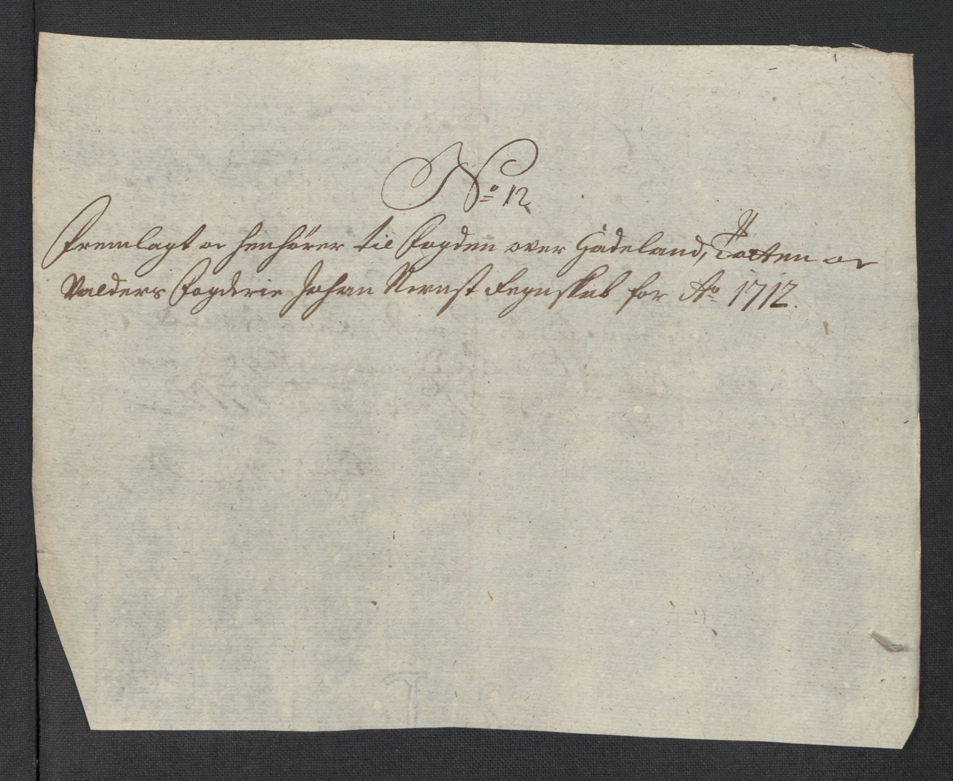 Rentekammeret inntil 1814, Reviderte regnskaper, Fogderegnskap, RA/EA-4092/R18/L1309: Fogderegnskap Hadeland, Toten og Valdres, 1712, p. 345