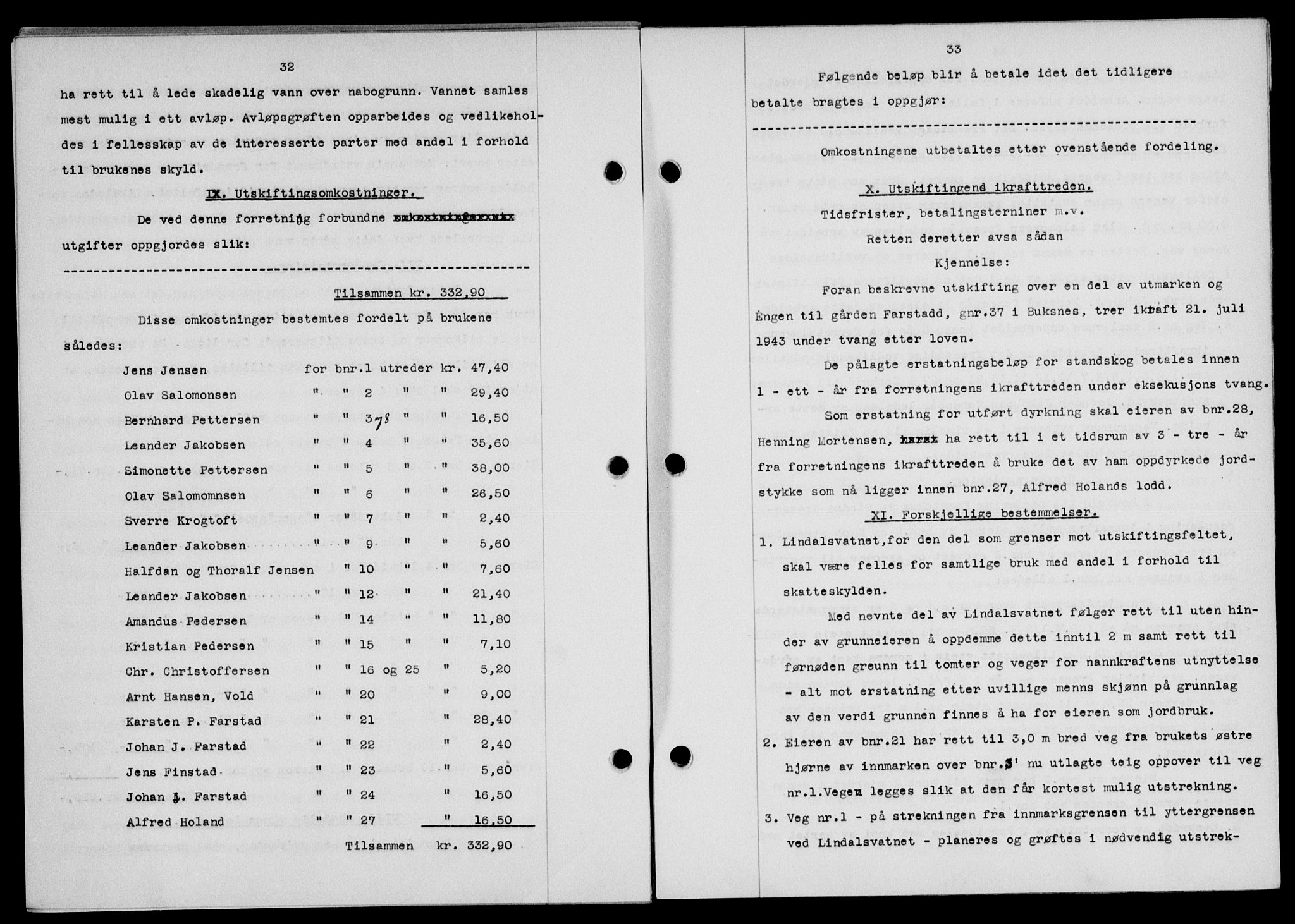 Lofoten sorenskriveri, SAT/A-0017/1/2/2C/L0012a: Mortgage book no. 12a, 1943-1944, Diary no: : 1465/1943