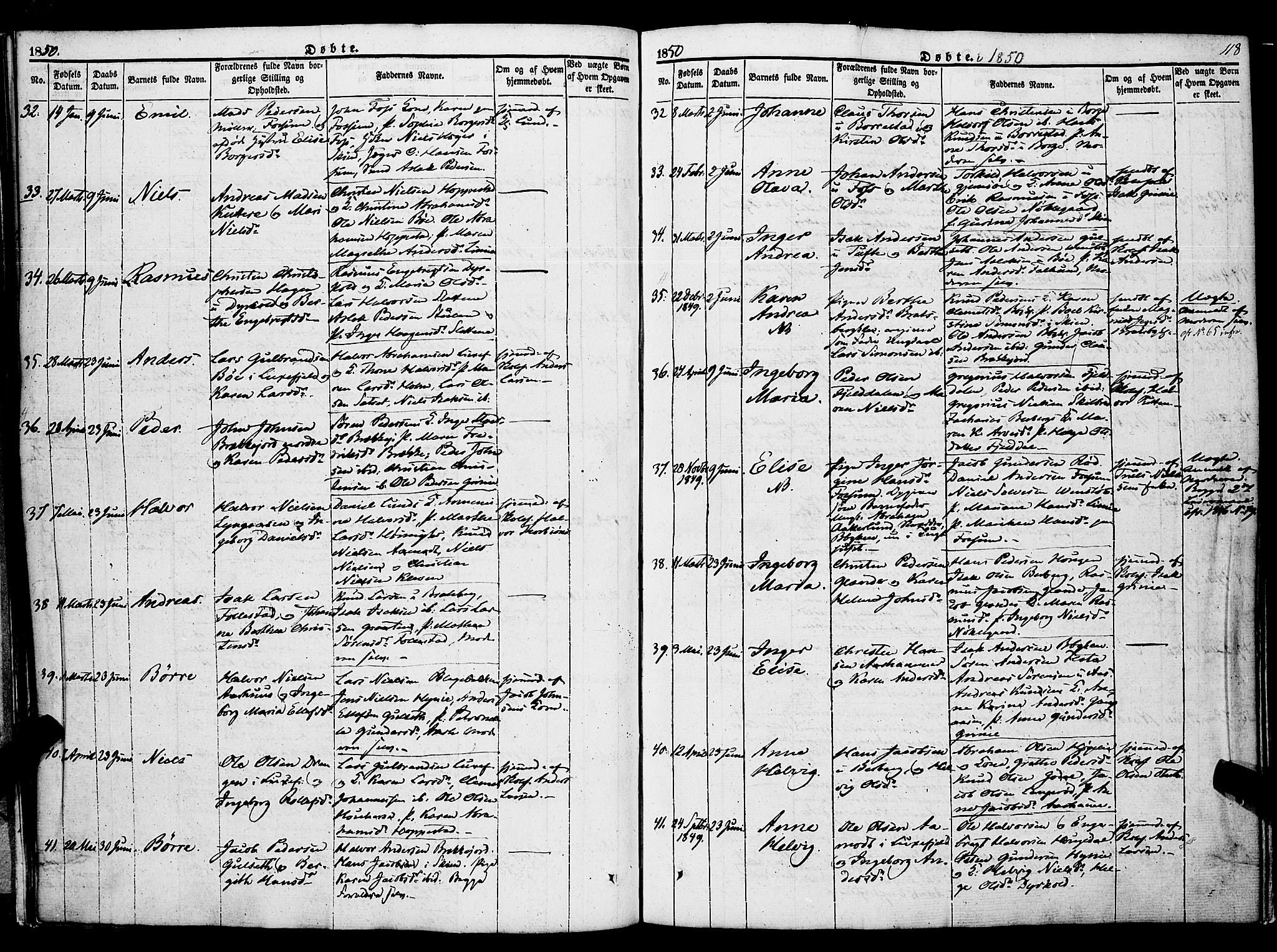 Gjerpen kirkebøker, AV/SAKO-A-265/F/Fa/L0007a: Parish register (official) no. I 7A, 1834-1857, p. 118