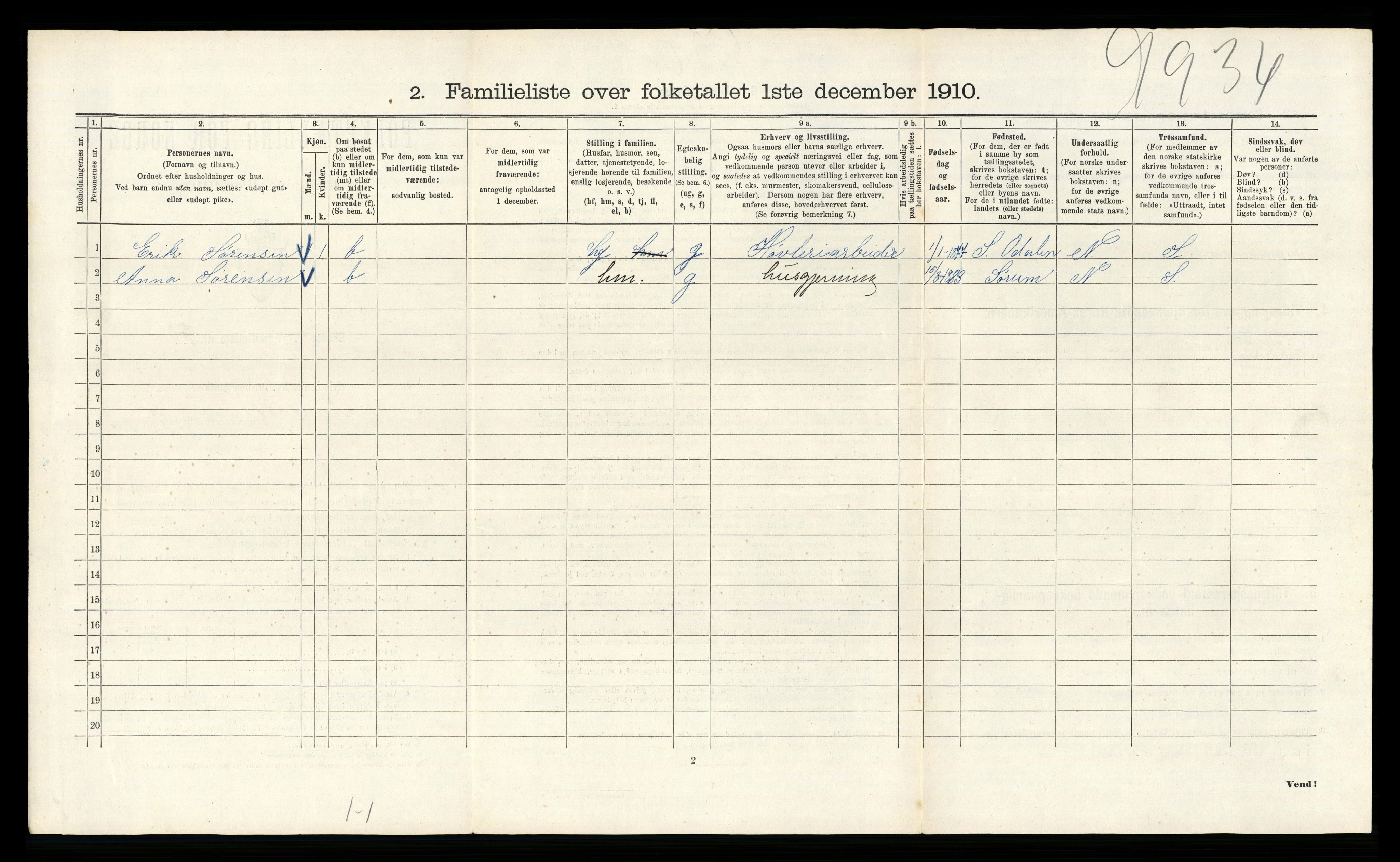 RA, 1910 census for Kristiania, 1910, p. 81690