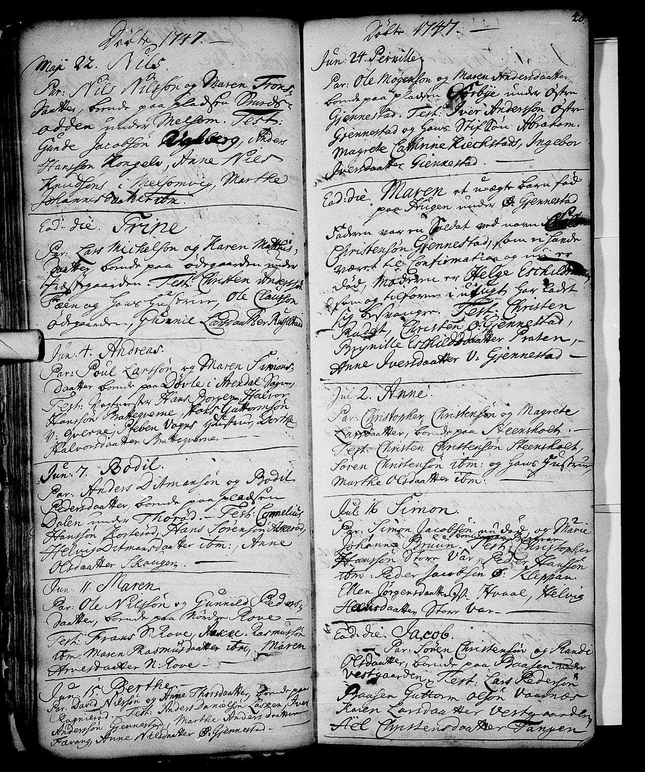Stokke kirkebøker, SAKO/A-320/F/Fa/L0002: Parish register (official) no. I 2, 1732-1770, p. 48
