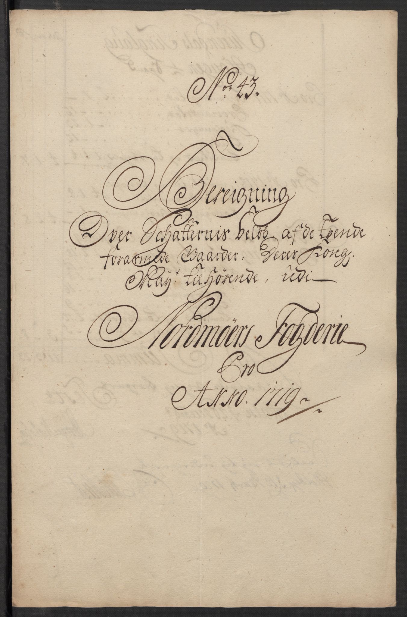 Rentekammeret inntil 1814, Reviderte regnskaper, Fogderegnskap, AV/RA-EA-4092/R56/L3752: Fogderegnskap Nordmøre, 1719, p. 249