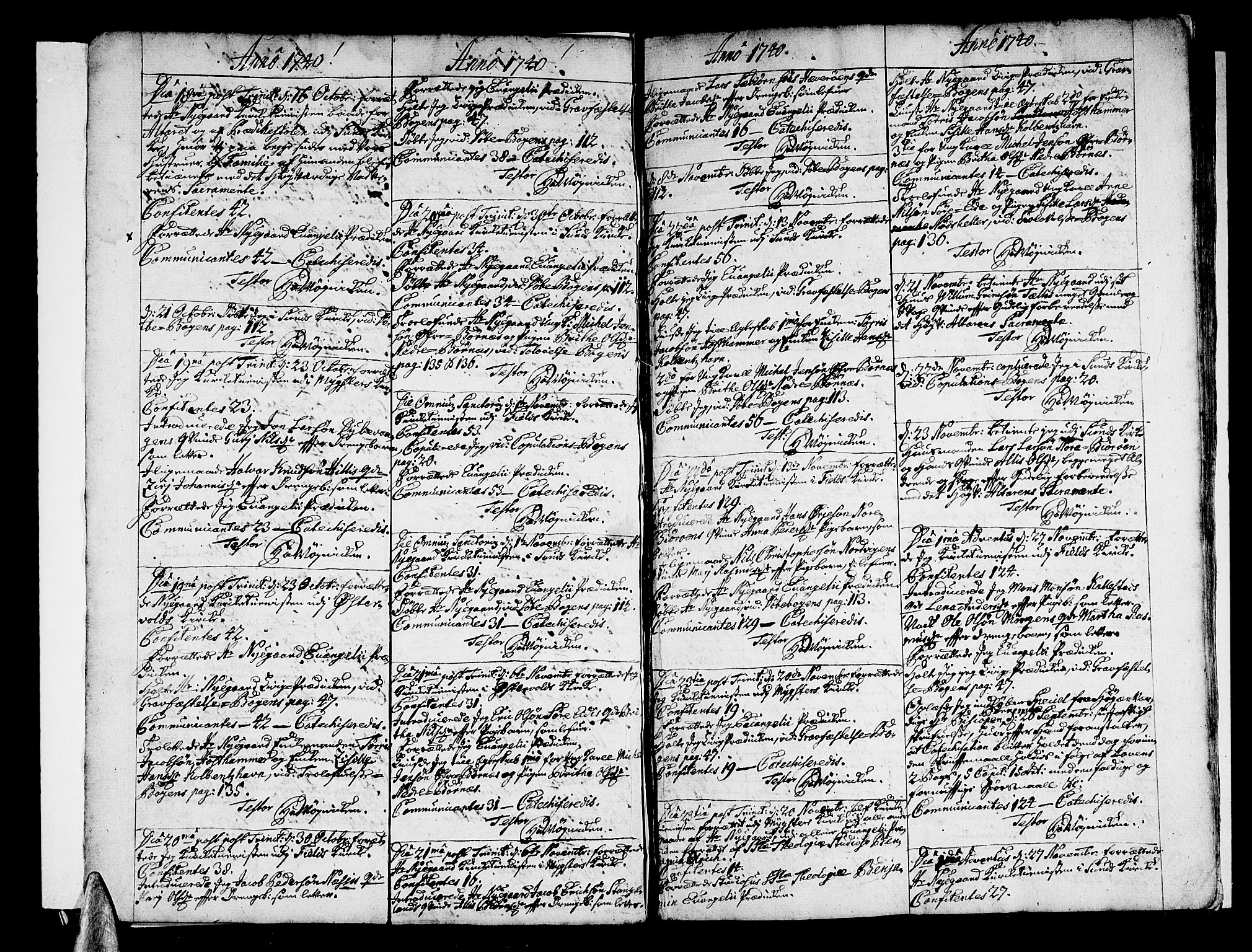 Sund sokneprestembete, AV/SAB-A-99930: Parish register (official) no. A 3, 1740-1769