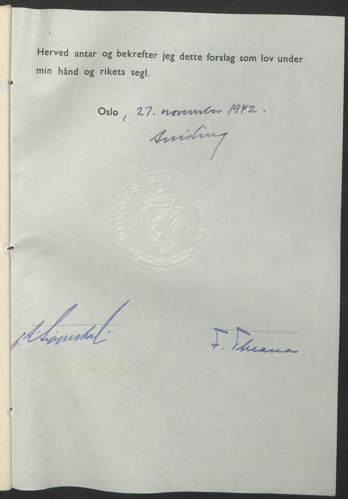 NS-administrasjonen 1940-1945 (Statsrådsekretariatet, de kommisariske statsråder mm), RA/S-4279/D/Db/L0098: Lover II, 1942, p. 541