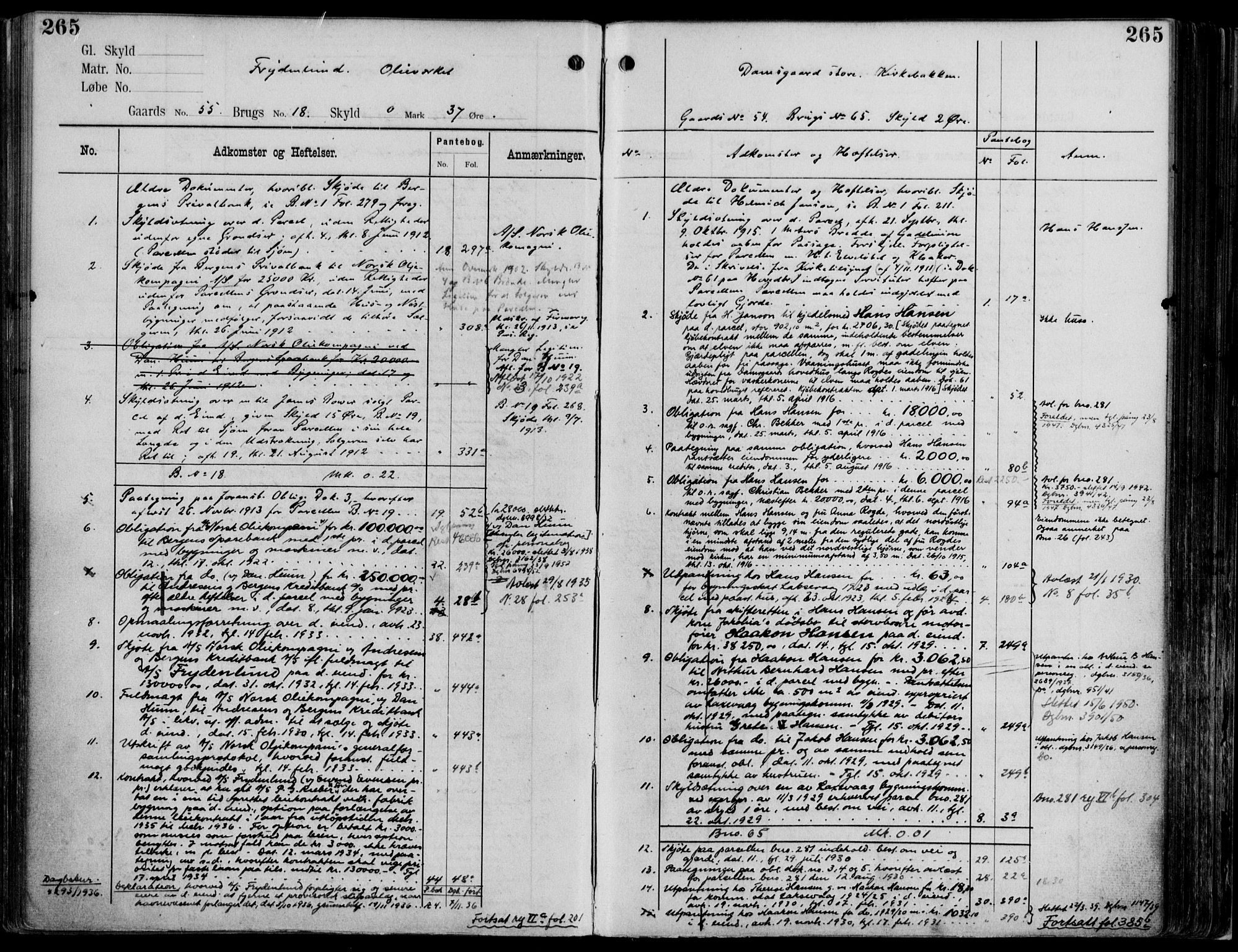 Midhordland sorenskriveri, AV/SAB-A-3001/1/G/Ga/Gab/L0114: Mortgage register no. II.A.b.114, p. 265