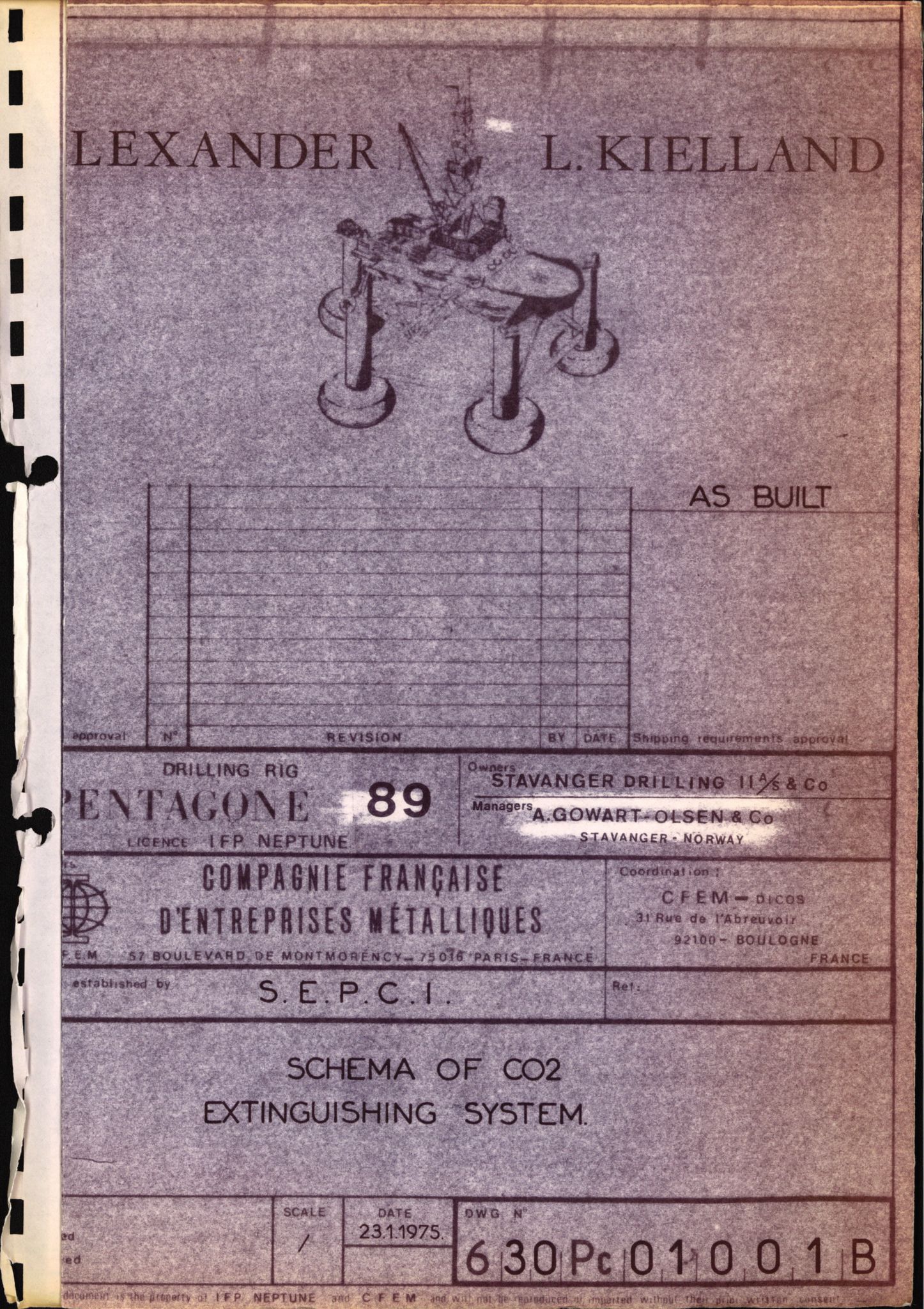 Pa 1503 - Stavanger Drilling AS, AV/SAST-A-101906/2/E/Eb/Ebb/L0005: Alexander L. Kielland plattform - Operation manual, 1976, p. 976