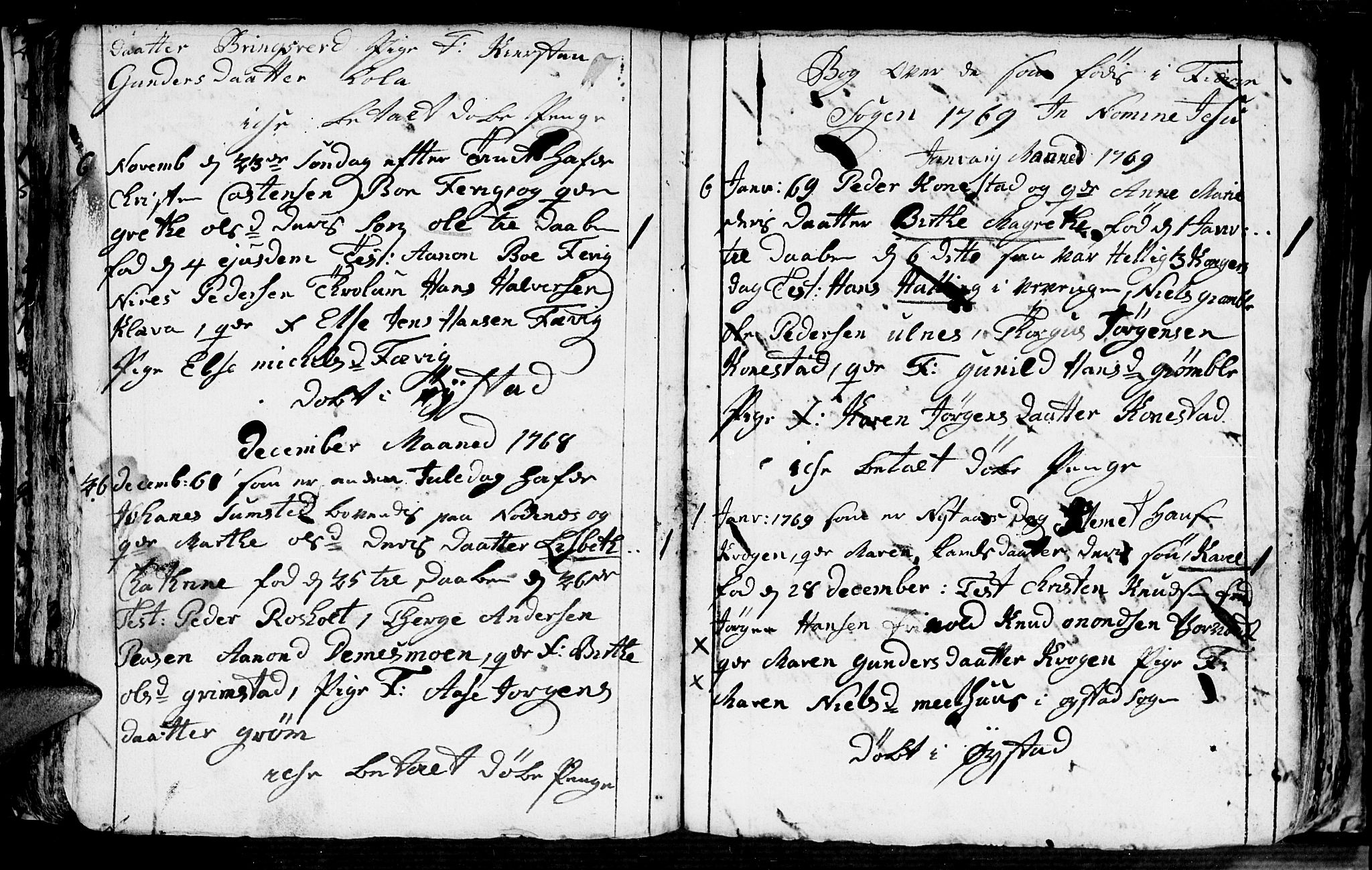 Fjære sokneprestkontor, SAK/1111-0011/F/Fb/L0004: Parish register (copy) no. B 4, 1766-1785, p. 46b-47a