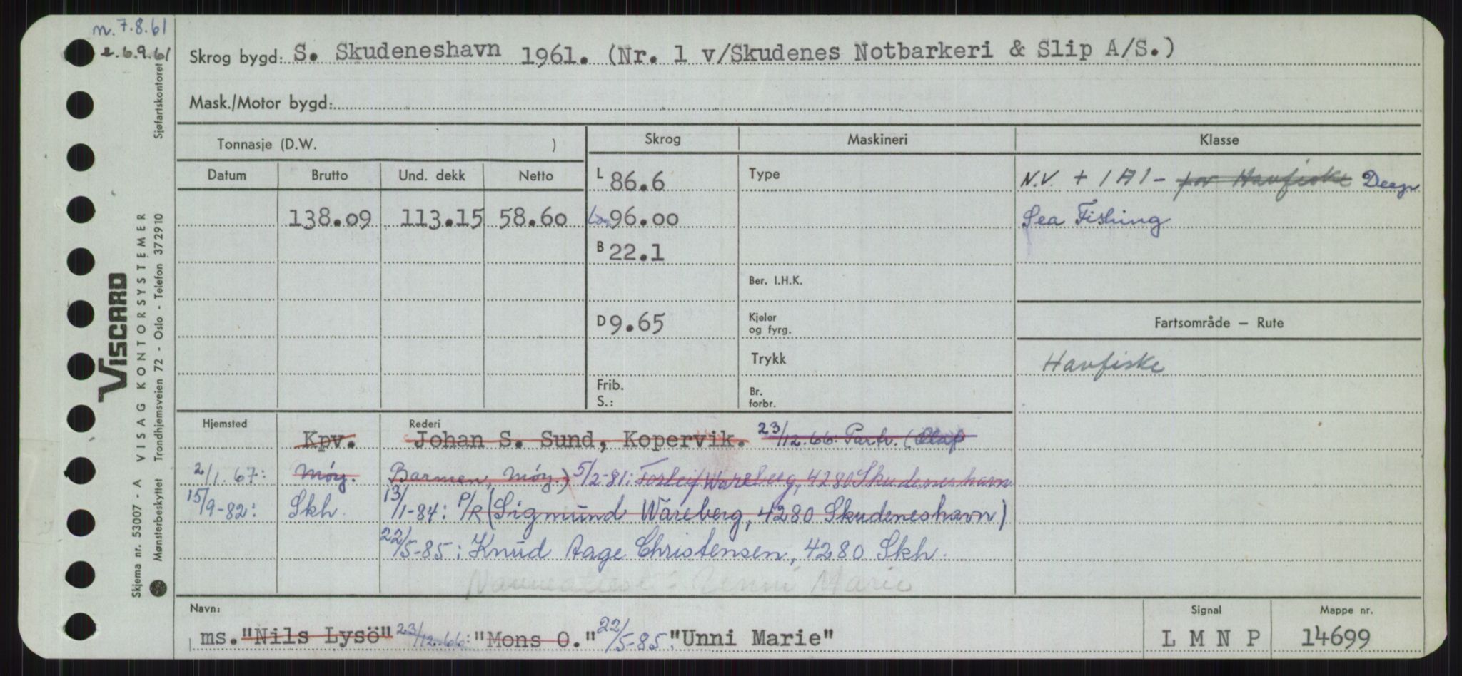 Sjøfartsdirektoratet med forløpere, Skipsmålingen, RA/S-1627/H/Ha/L0006/0002: Fartøy, Sver-Å / Fartøy, U-Å, p. 59