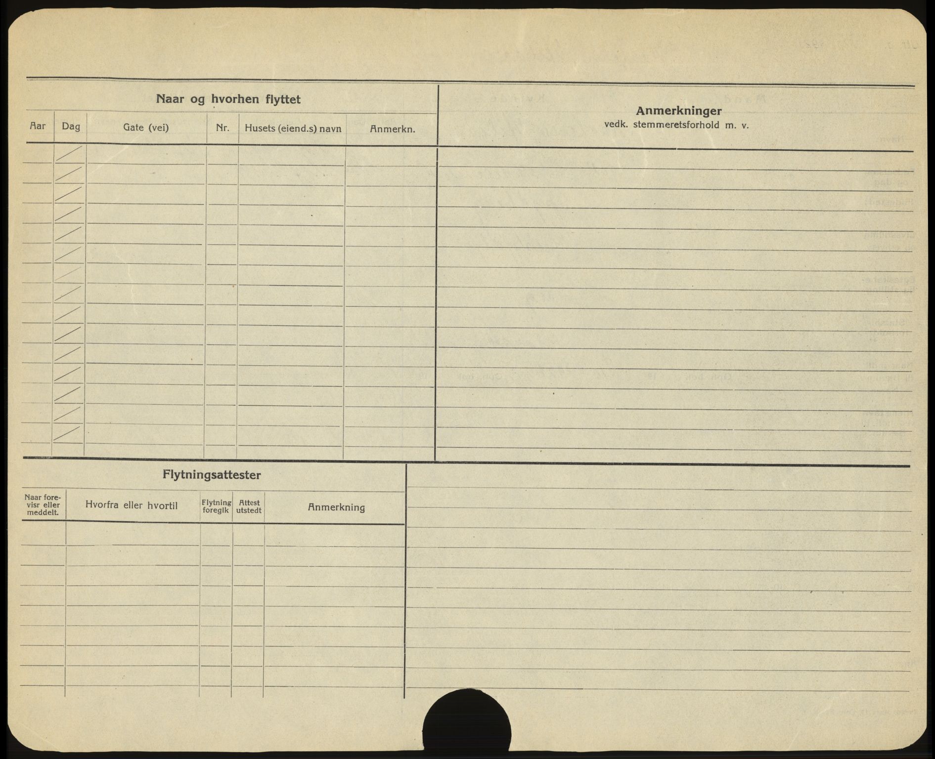 Bærum folkeregister, AV/SAO-A-10504/F/L0002: Utflyttede, 1923