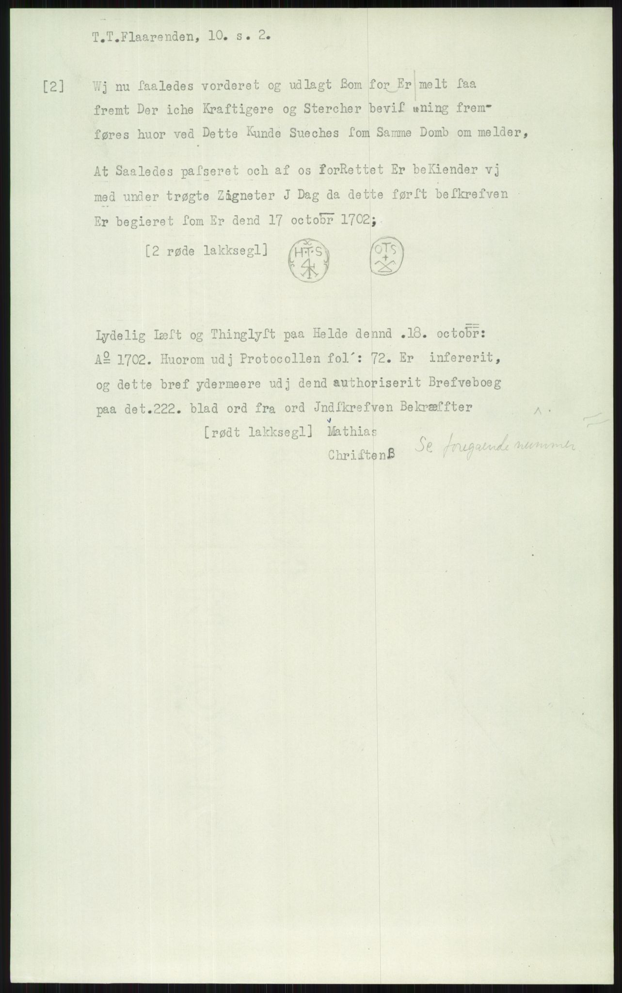 Samlinger til kildeutgivelse, Diplomavskriftsamlingen, AV/RA-EA-4053/H/Ha, p. 1969