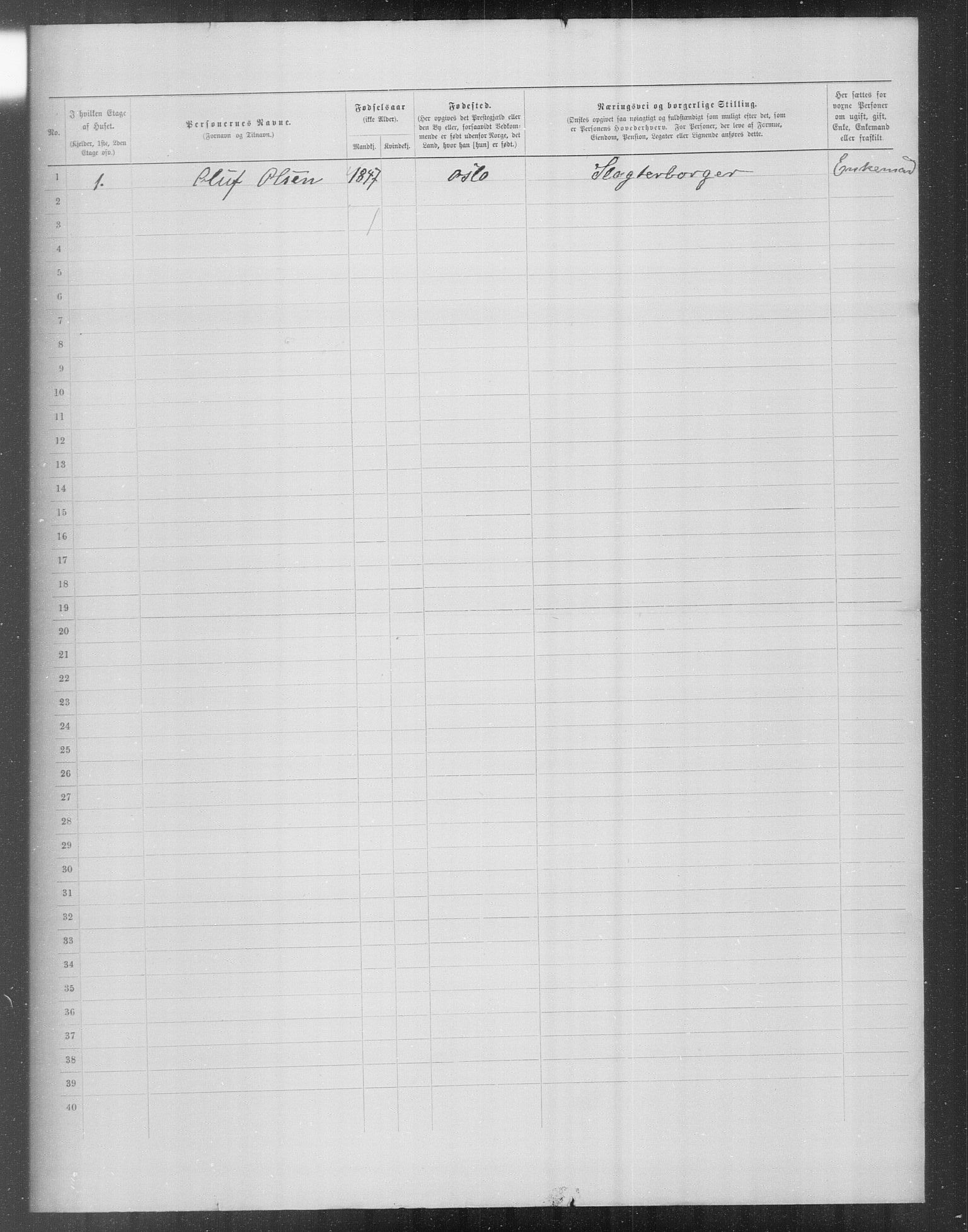 OBA, Municipal Census 1899 for Kristiania, 1899, p. 15715