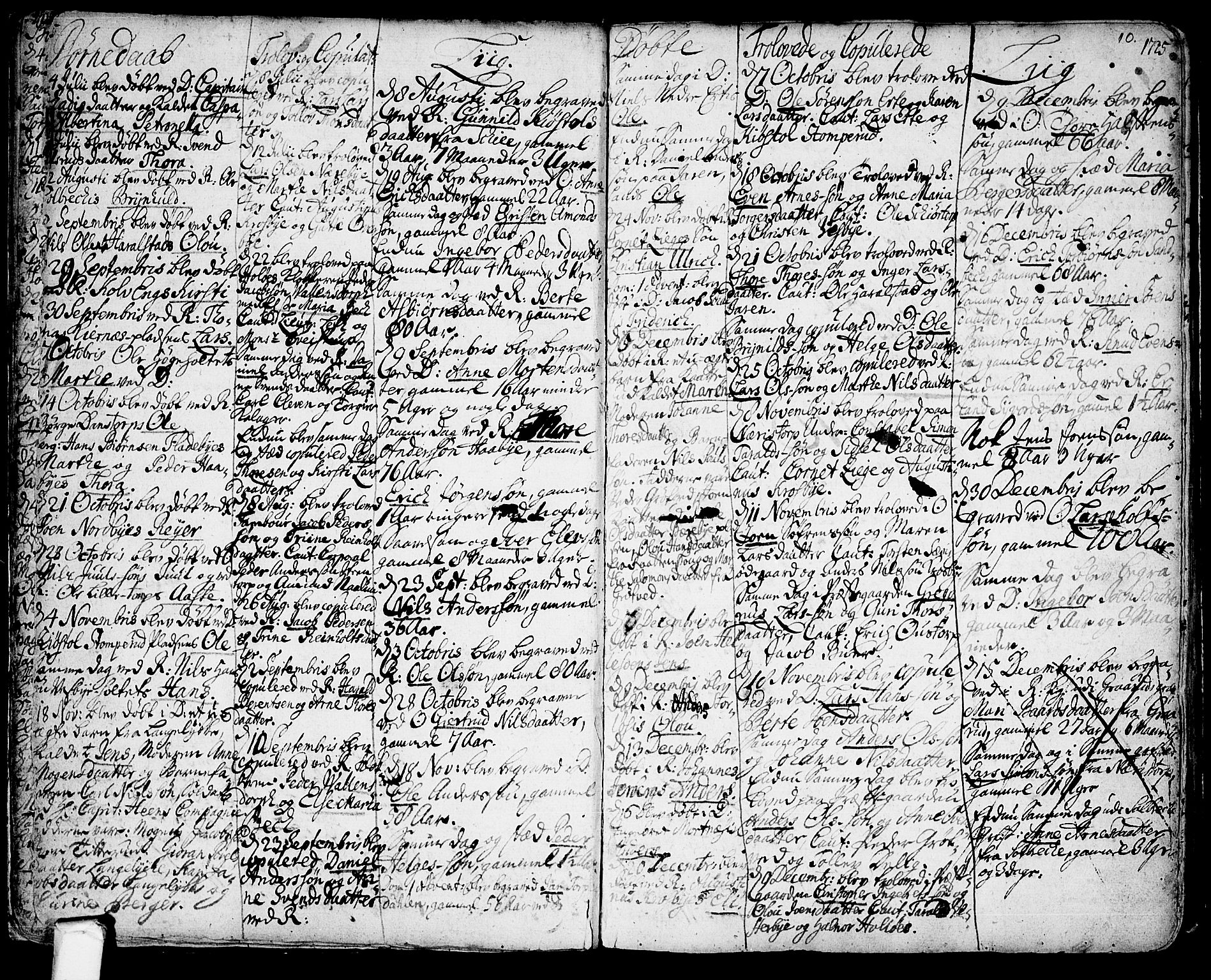 Rakkestad prestekontor Kirkebøker, AV/SAO-A-2008/F/Fa/L0001: Parish register (official) no. I 1, 1722-1740, p. 10