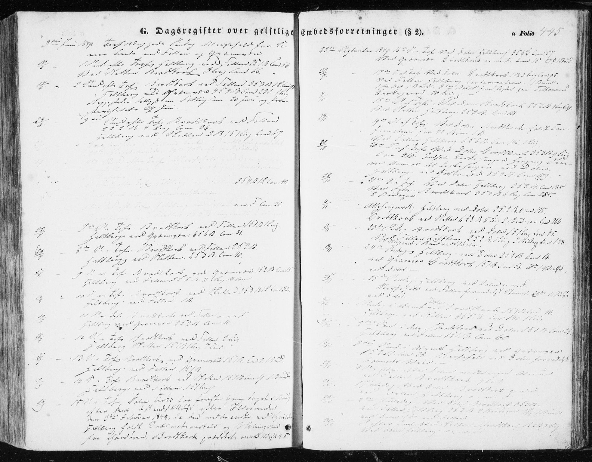 Ministerialprotokoller, klokkerbøker og fødselsregistre - Sør-Trøndelag, SAT/A-1456/634/L0529: Parish register (official) no. 634A05, 1843-1851, p. 445