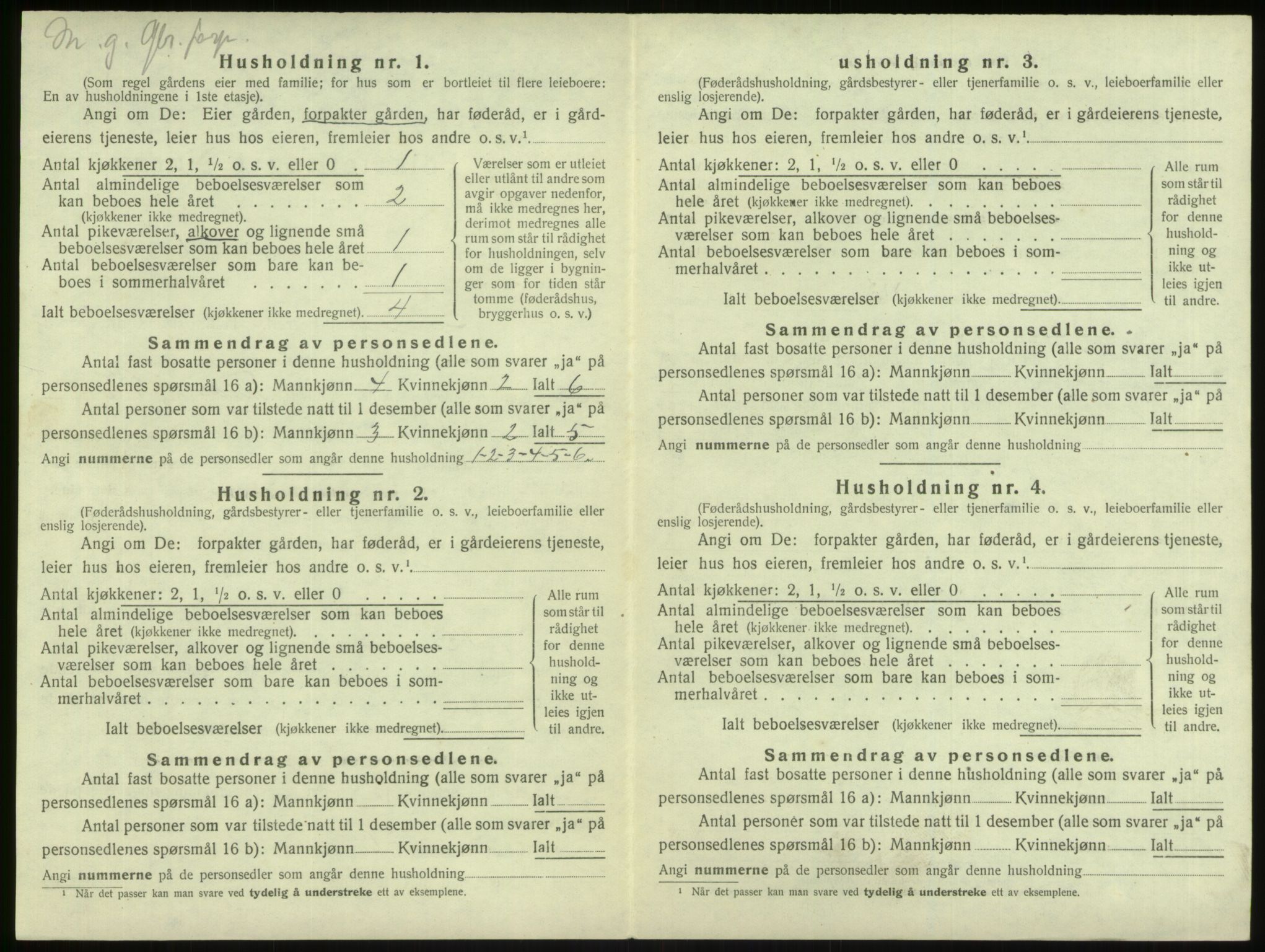 SAB, 1920 census for Lindås, 1920, p. 480