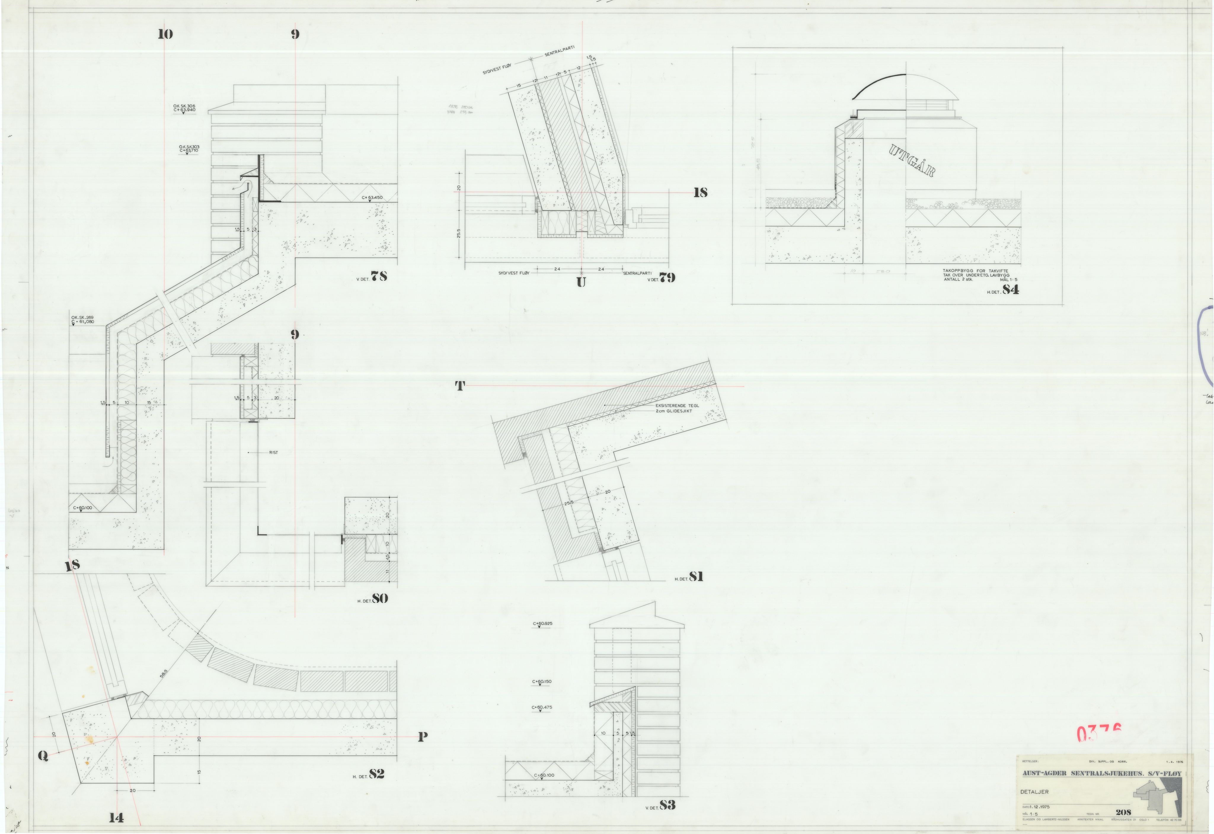 Eliassen og Lambertz-Nilssen Arkitekter, AAKS/PA-2983/T/T03/L0004: Tegningskogger 376, 1974-1978, p. 9