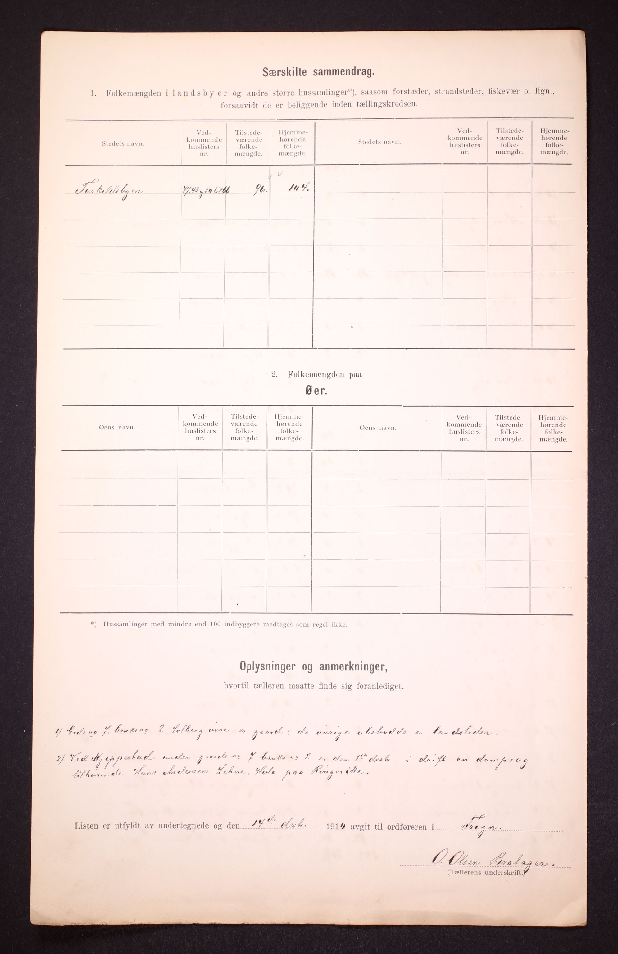 RA, 1910 census for Frogn, 1910, p. 13