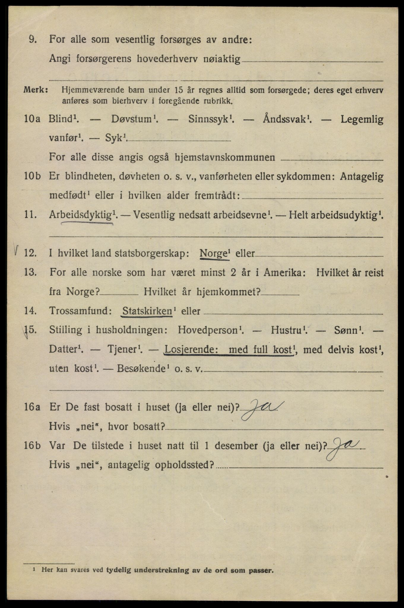 SAO, 1920 census for Kristiania, 1920, p. 156996