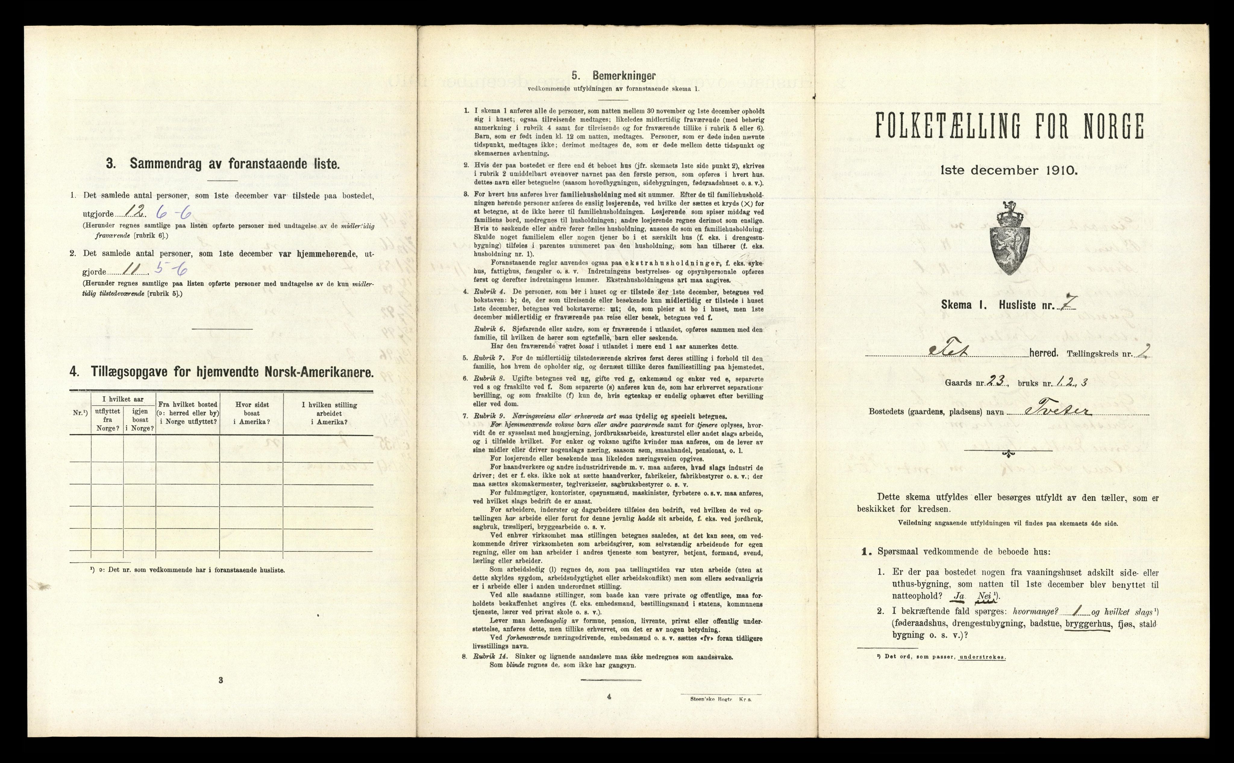 RA, 1910 census for Fet, 1910, p. 255