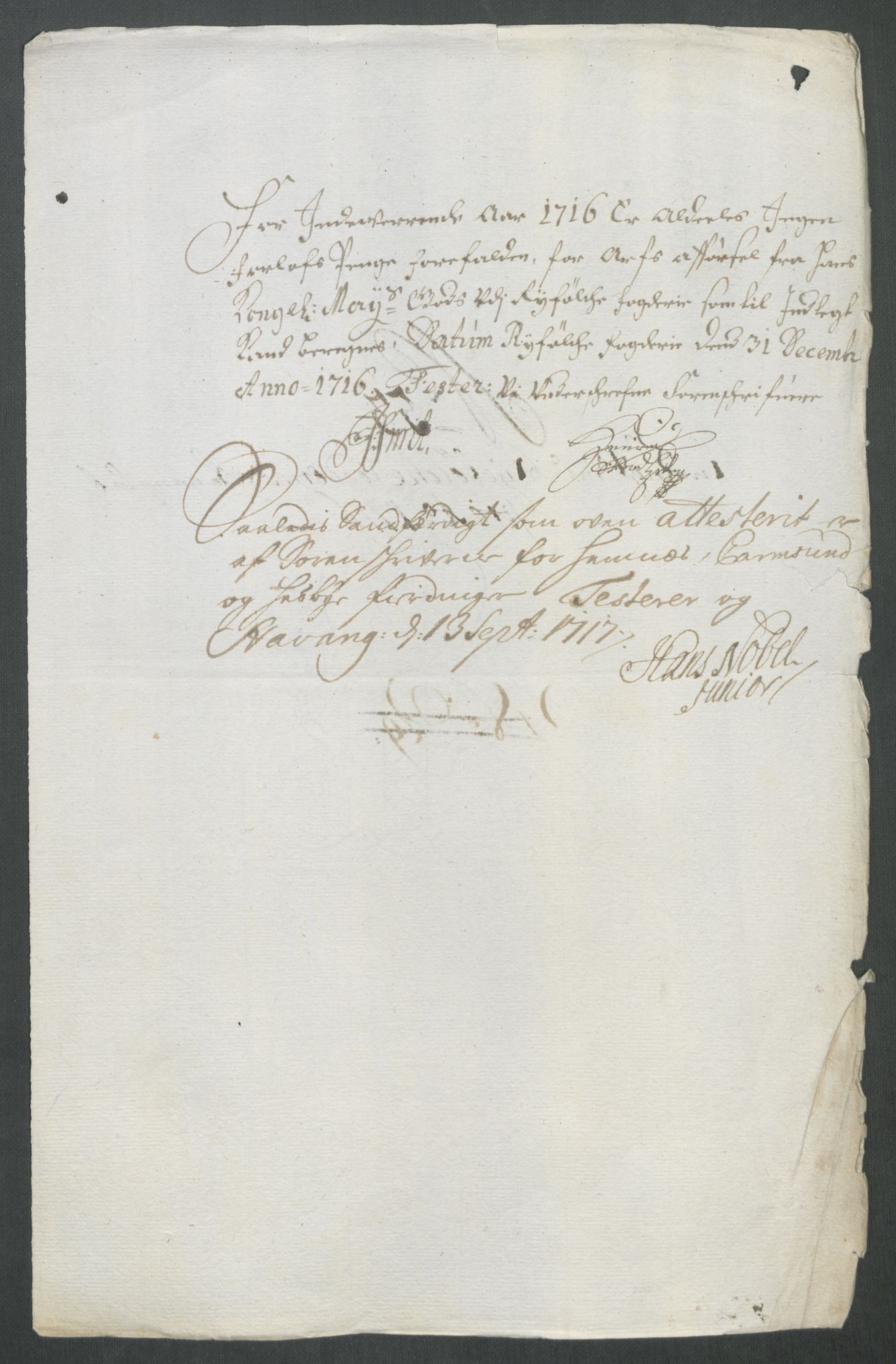 Rentekammeret inntil 1814, Reviderte regnskaper, Fogderegnskap, AV/RA-EA-4092/R47/L2869: Fogderegnskap Ryfylke, 1716, p. 284