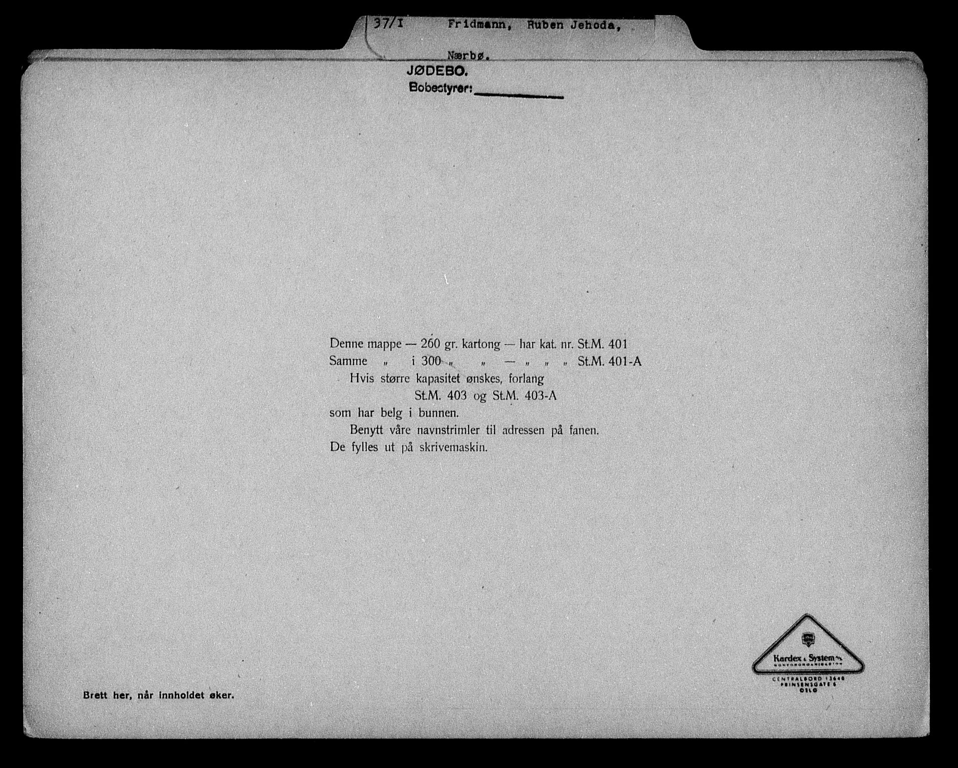 Justisdepartementet, Tilbakeføringskontoret for inndratte formuer, AV/RA-S-1564/H/Hc/Hcd/L0995: --, 1945-1947, p. 458