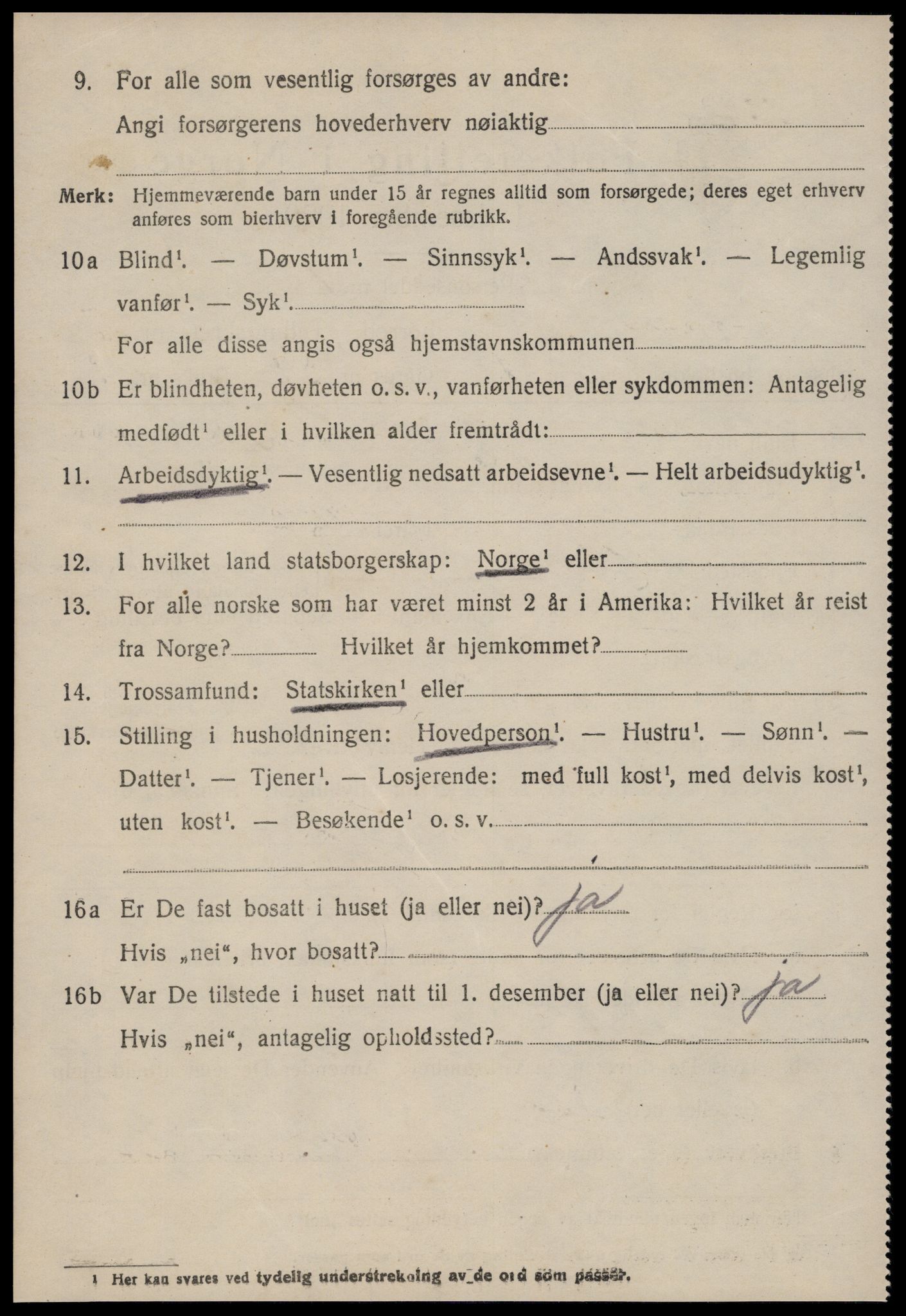 SAT, 1920 census for Hen, 1920, p. 2325