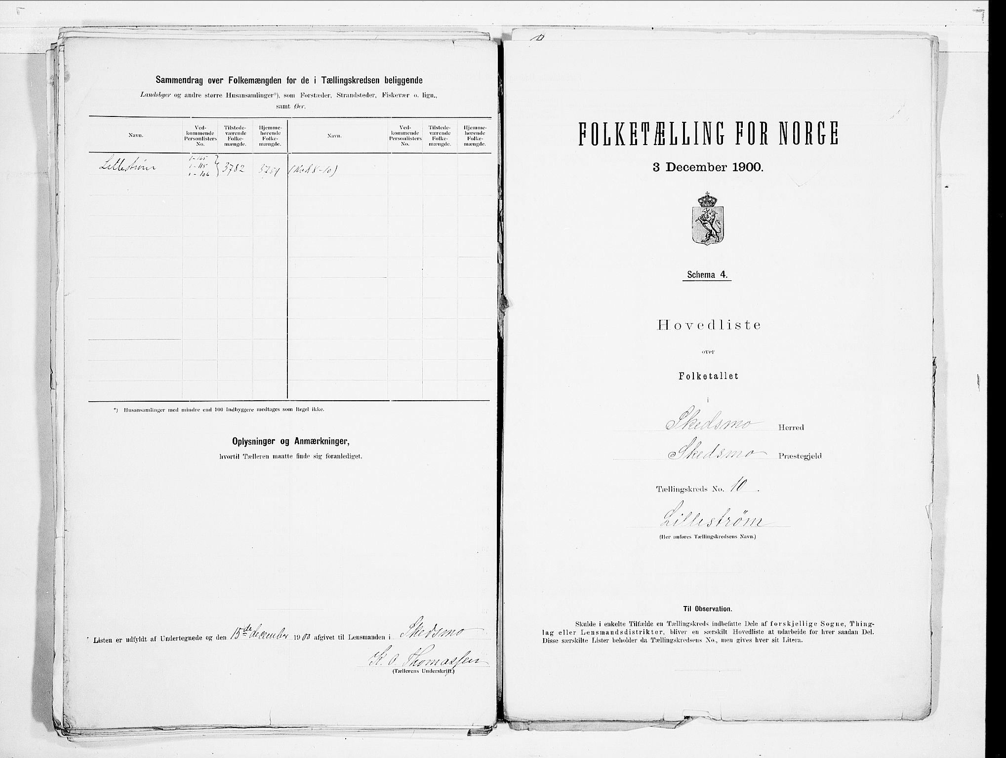 SAO, 1900 census for Skedsmo, 1900, p. 36