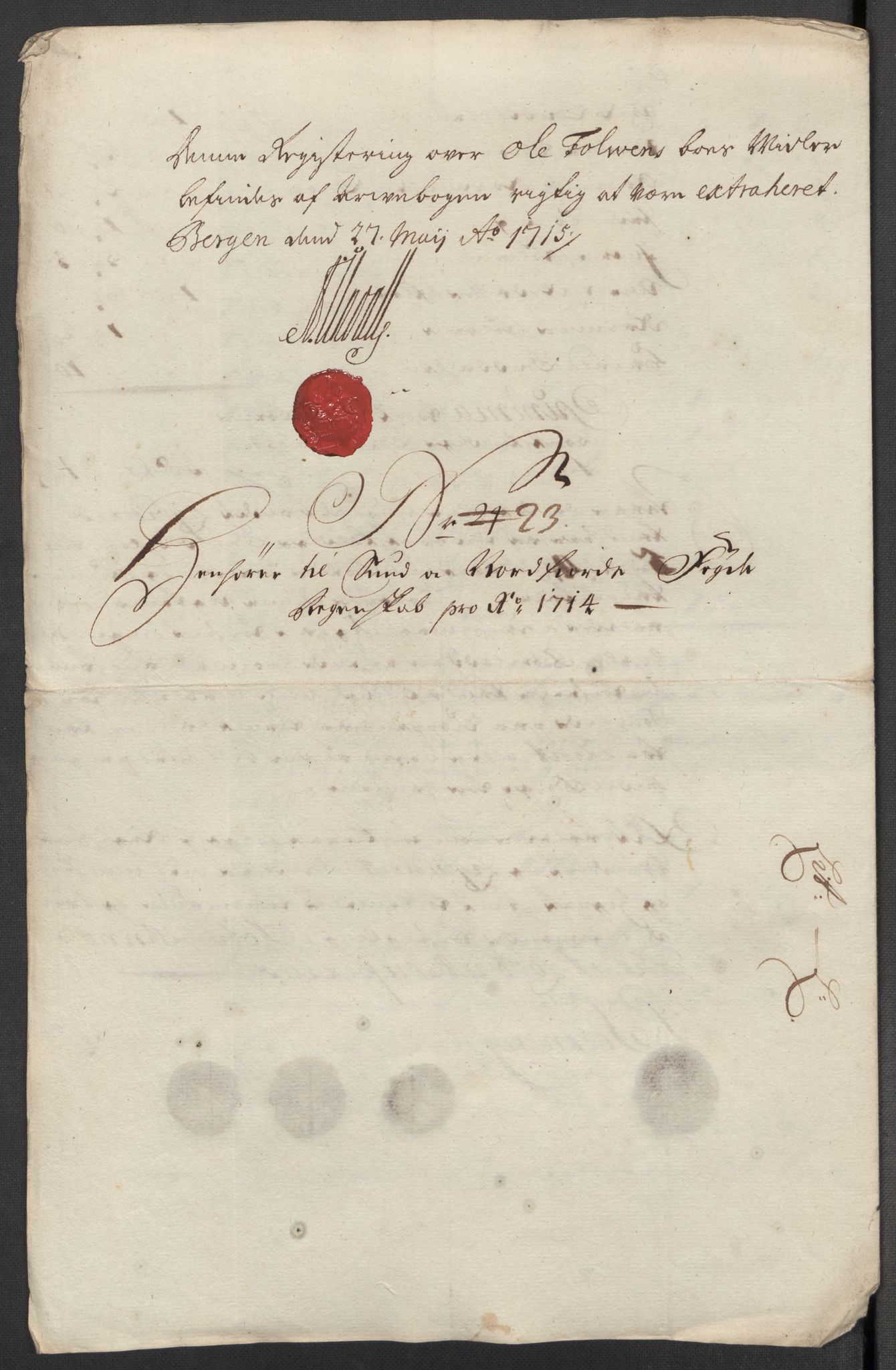 Rentekammeret inntil 1814, Reviderte regnskaper, Fogderegnskap, AV/RA-EA-4092/R53/L3438: Fogderegnskap Sunn- og Nordfjord, 1714, p. 307